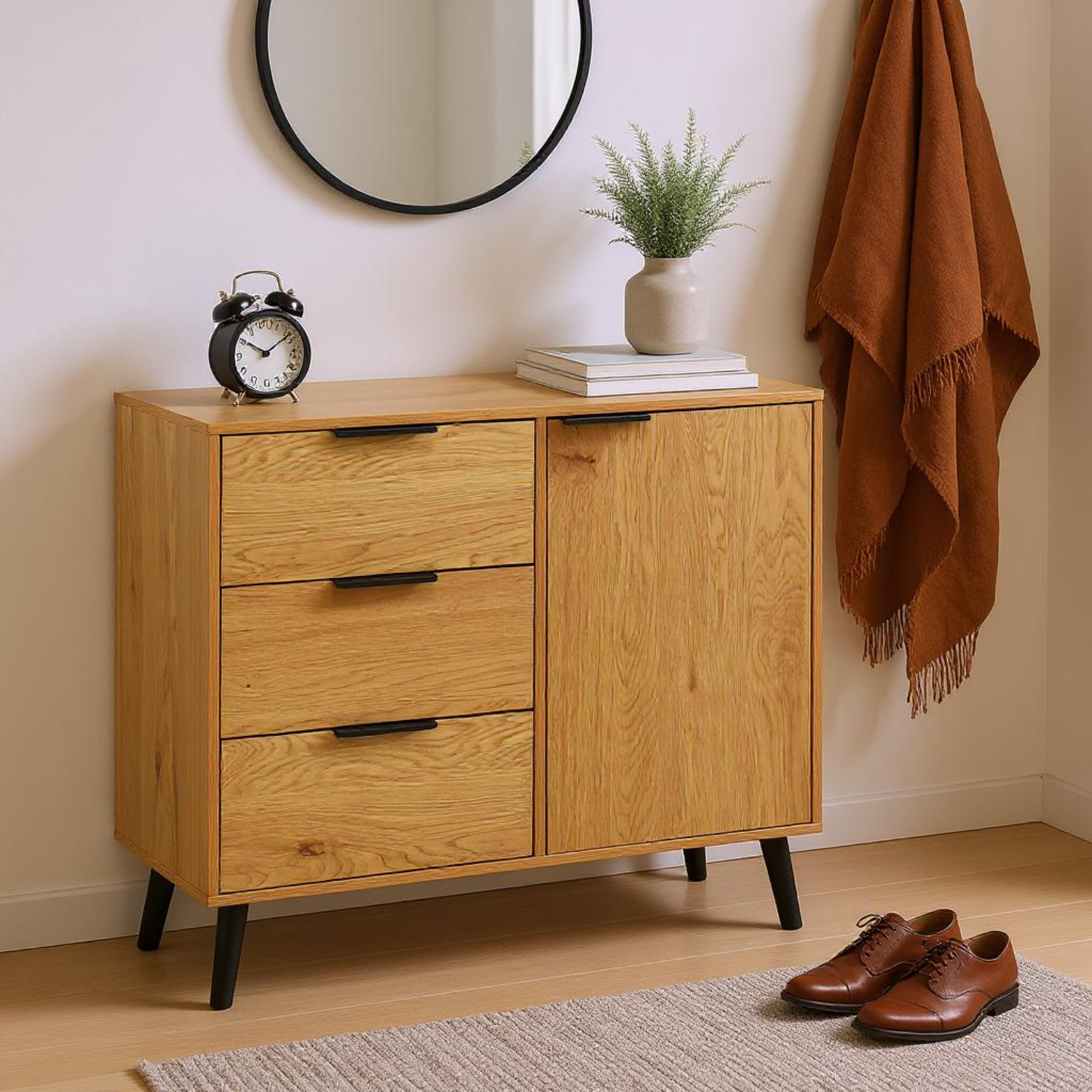 Zurich Storage Cabinet with 3 Drawers