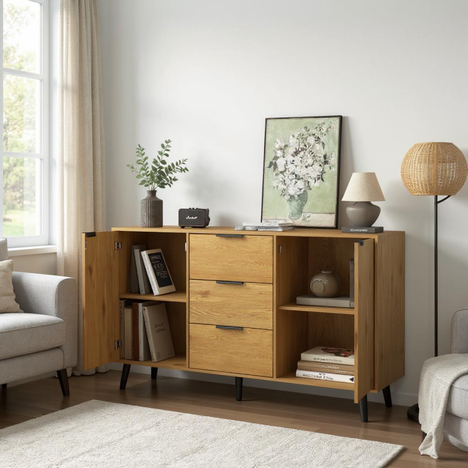 Zurich Sideboard Buffet Cabinet with Storage