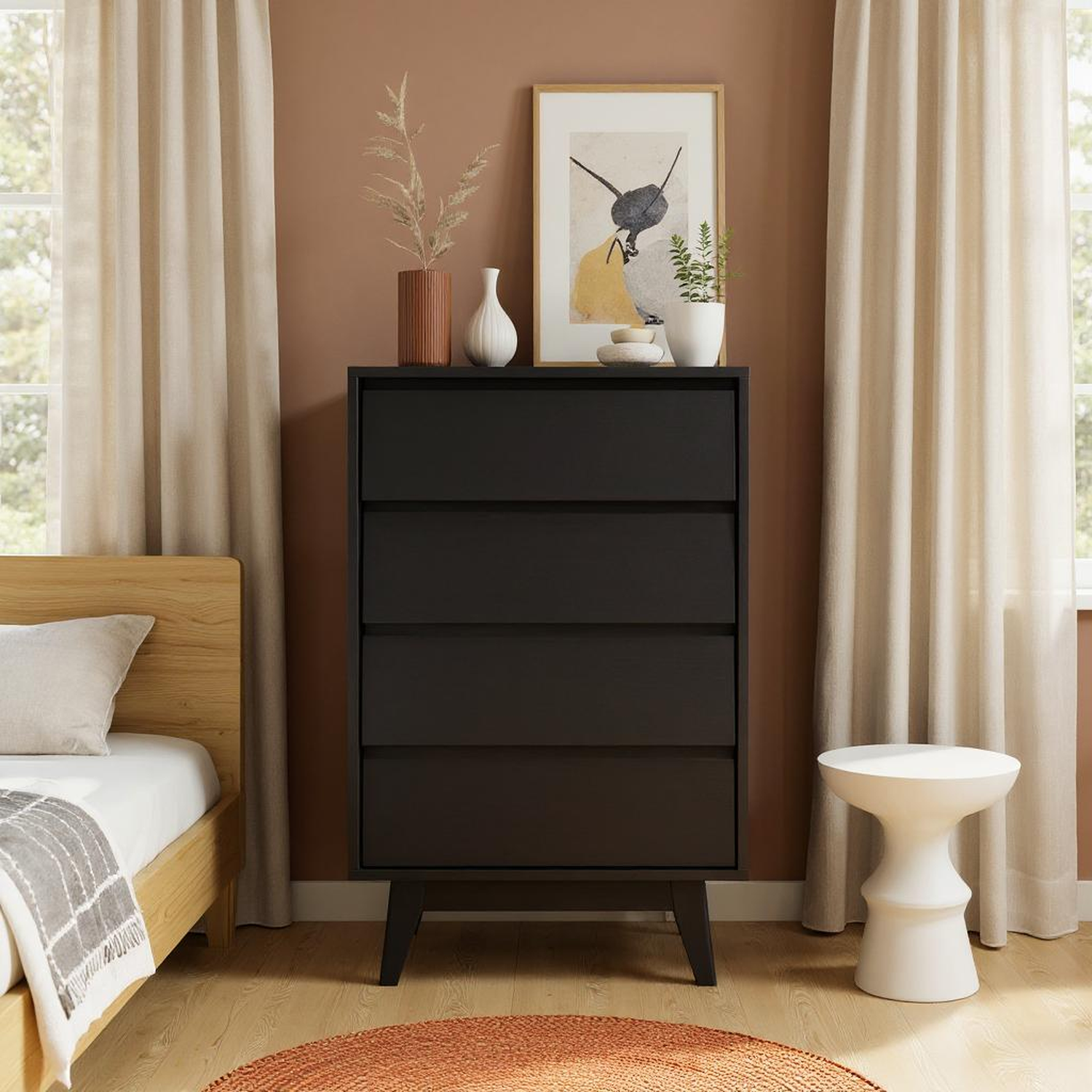 Harlan 4-Drawer Chest Dresser