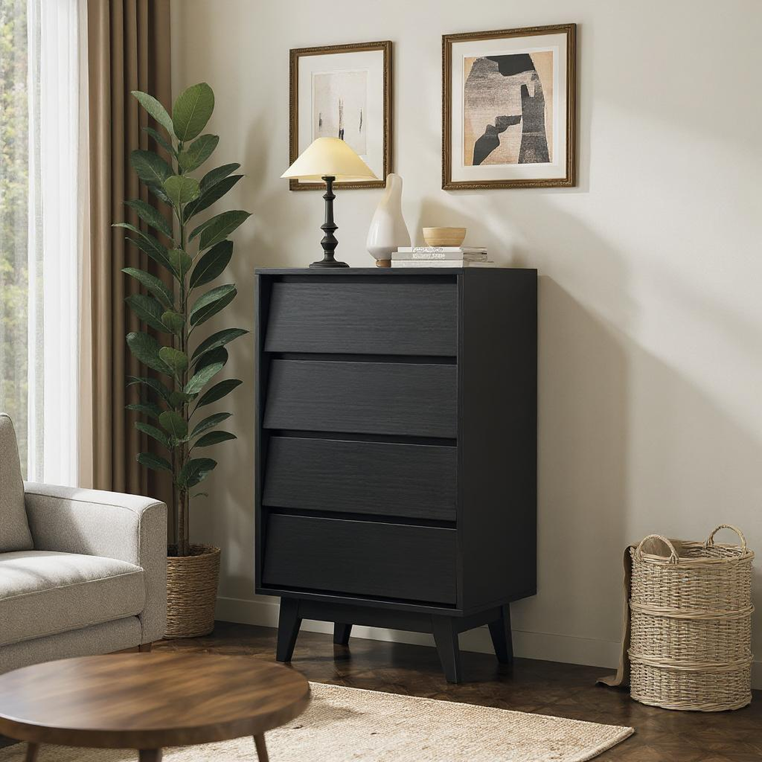 Harlan 4-Drawer Chest Dresser