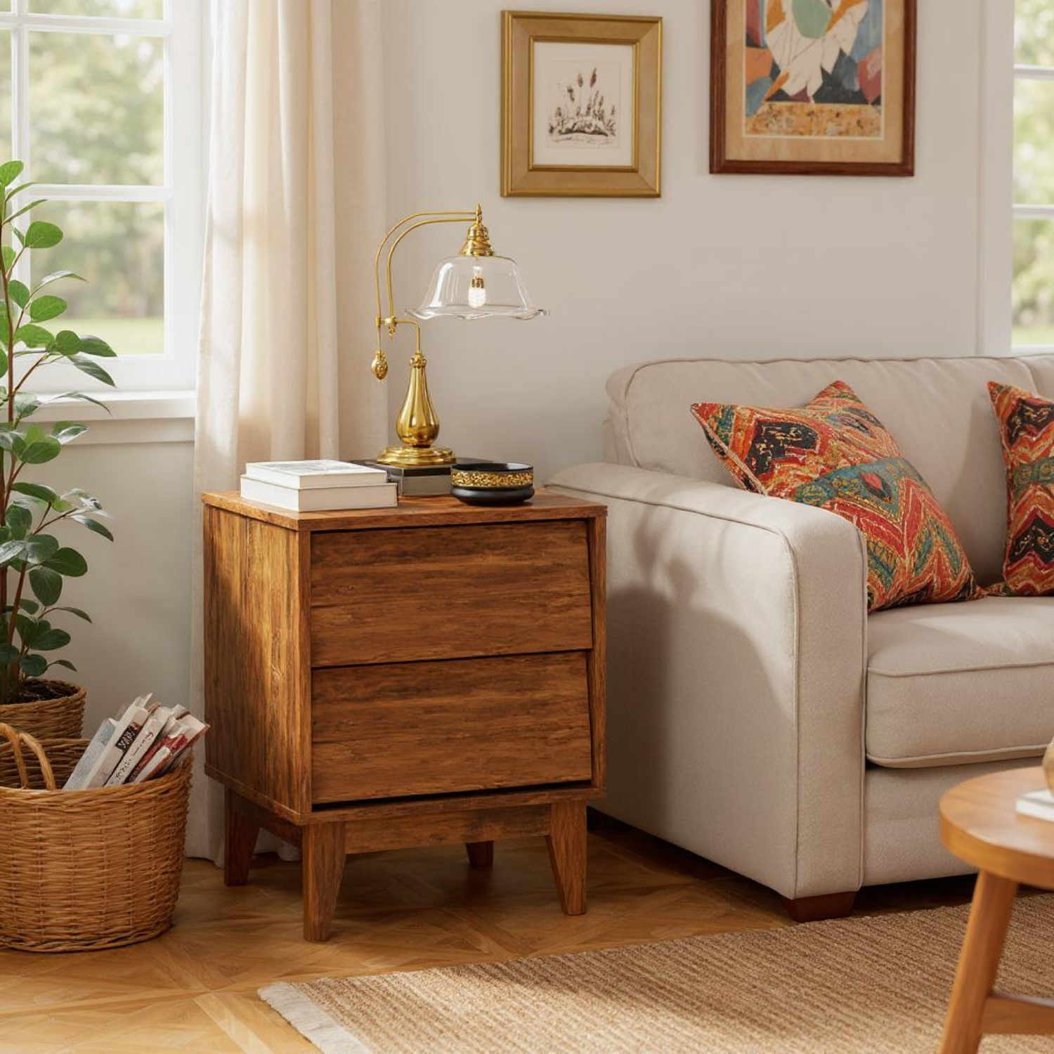 Harlan 2-Drawer Nightstand Set of 2