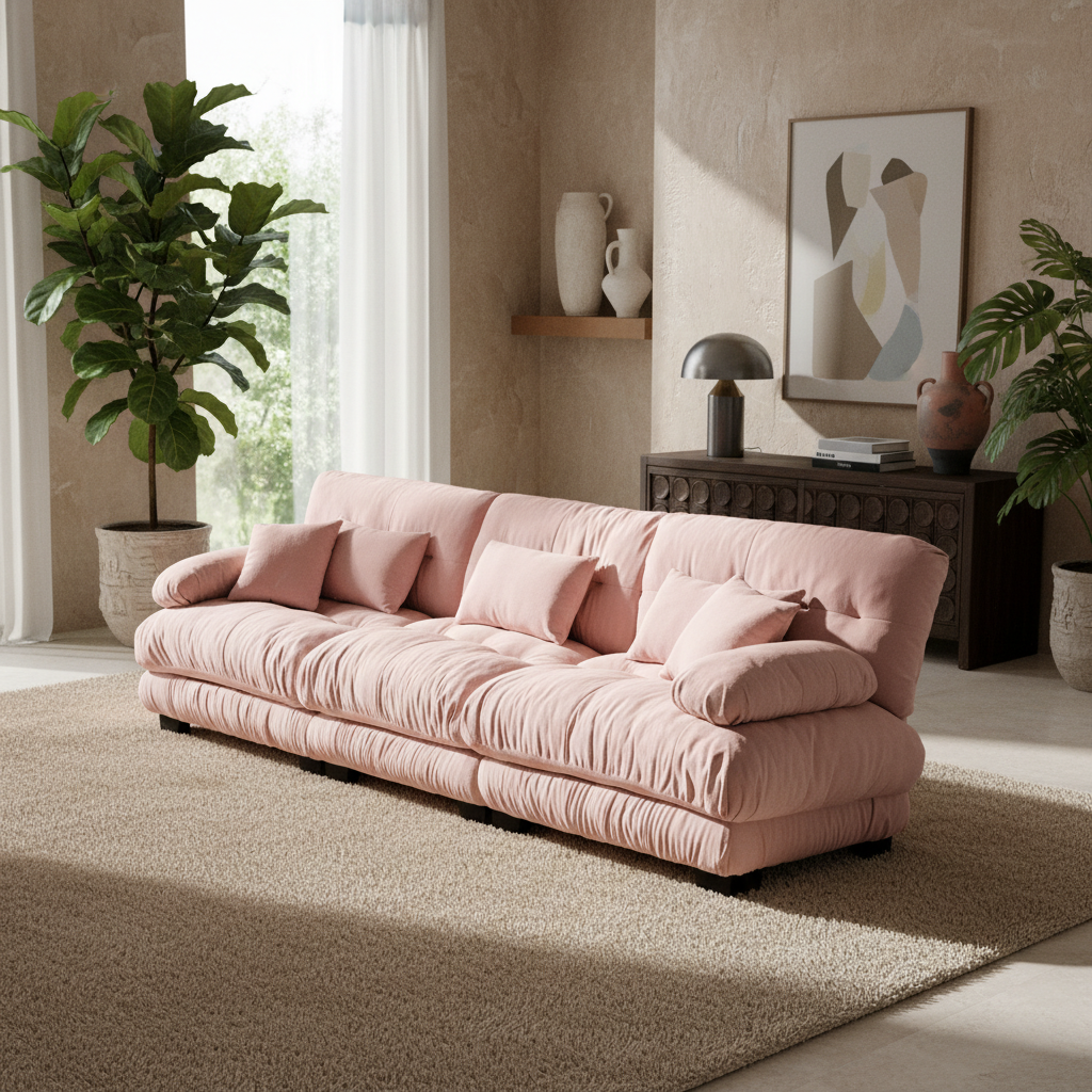 Monterey 130" Extra Large 6-Seater Deep Seat Modular Sectional Sofa Cloud Couch