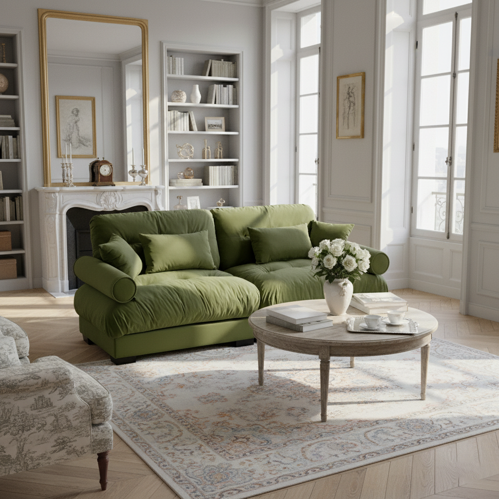Napa 94" Modular Velvet Upholstered 2-Seater Sofa with Bolstered Armrests