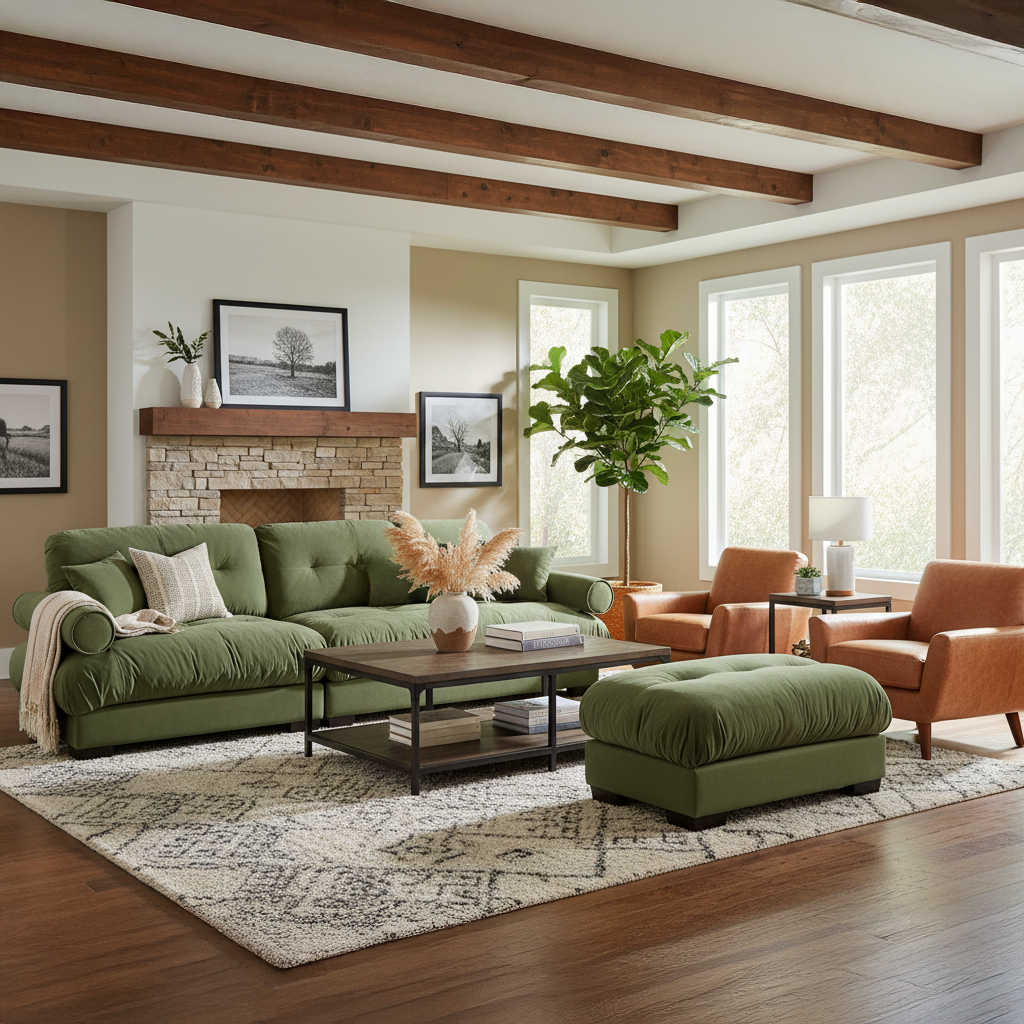 Napa 94” Modular Velvet Upholstered 2-Seater Sofa with Ottoman