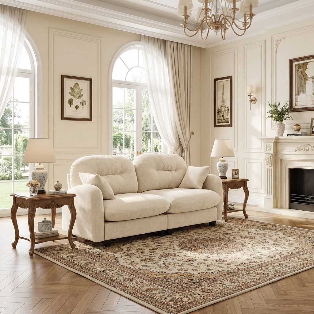 Roselyn 74" Modular Chenille Cloud Loveseat Sofa with Tufted Cushion Backrest