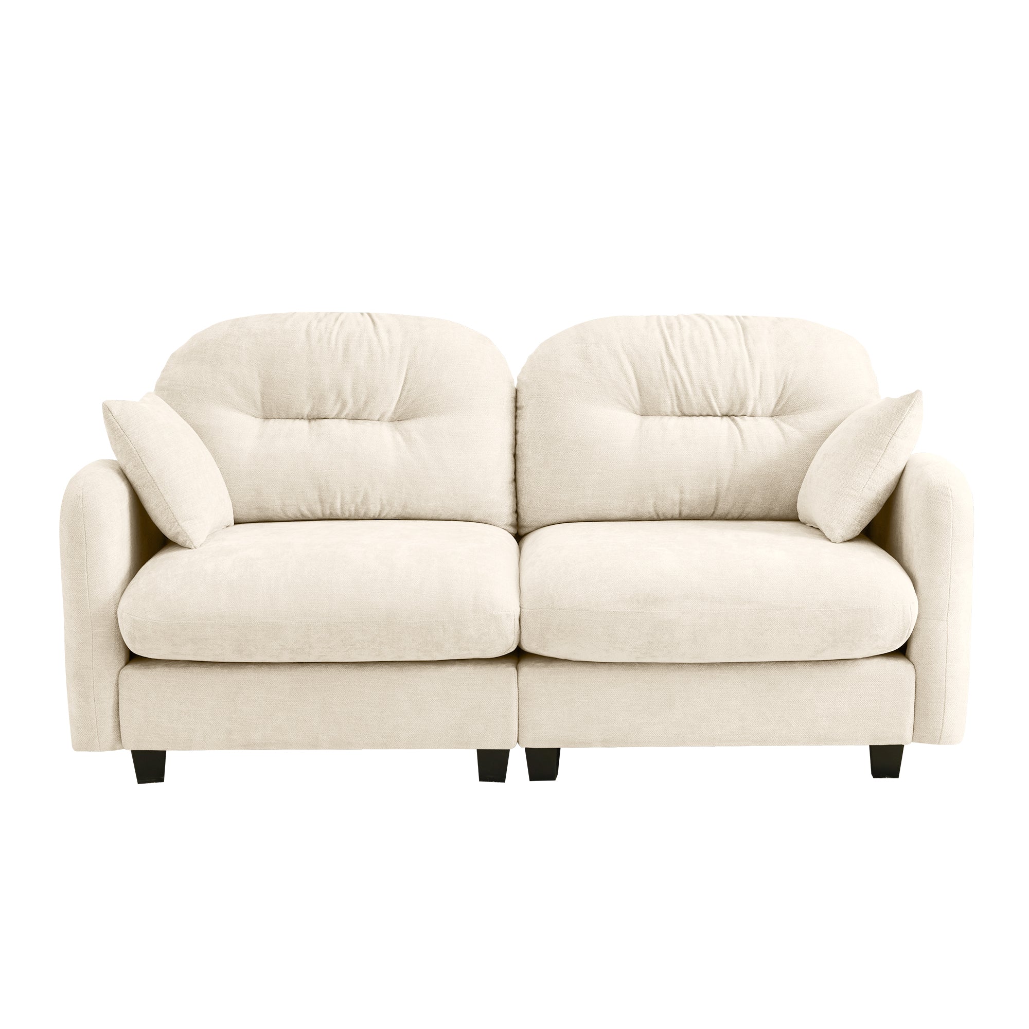 Roselyn 74" Modular Chenille Cloud Loveseat Sofa with Tufted Cushion Backrest