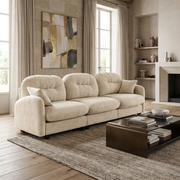 Roselyn 107" Modular Chenille Cloud 3-Seater Sofa with Elegant Armrests