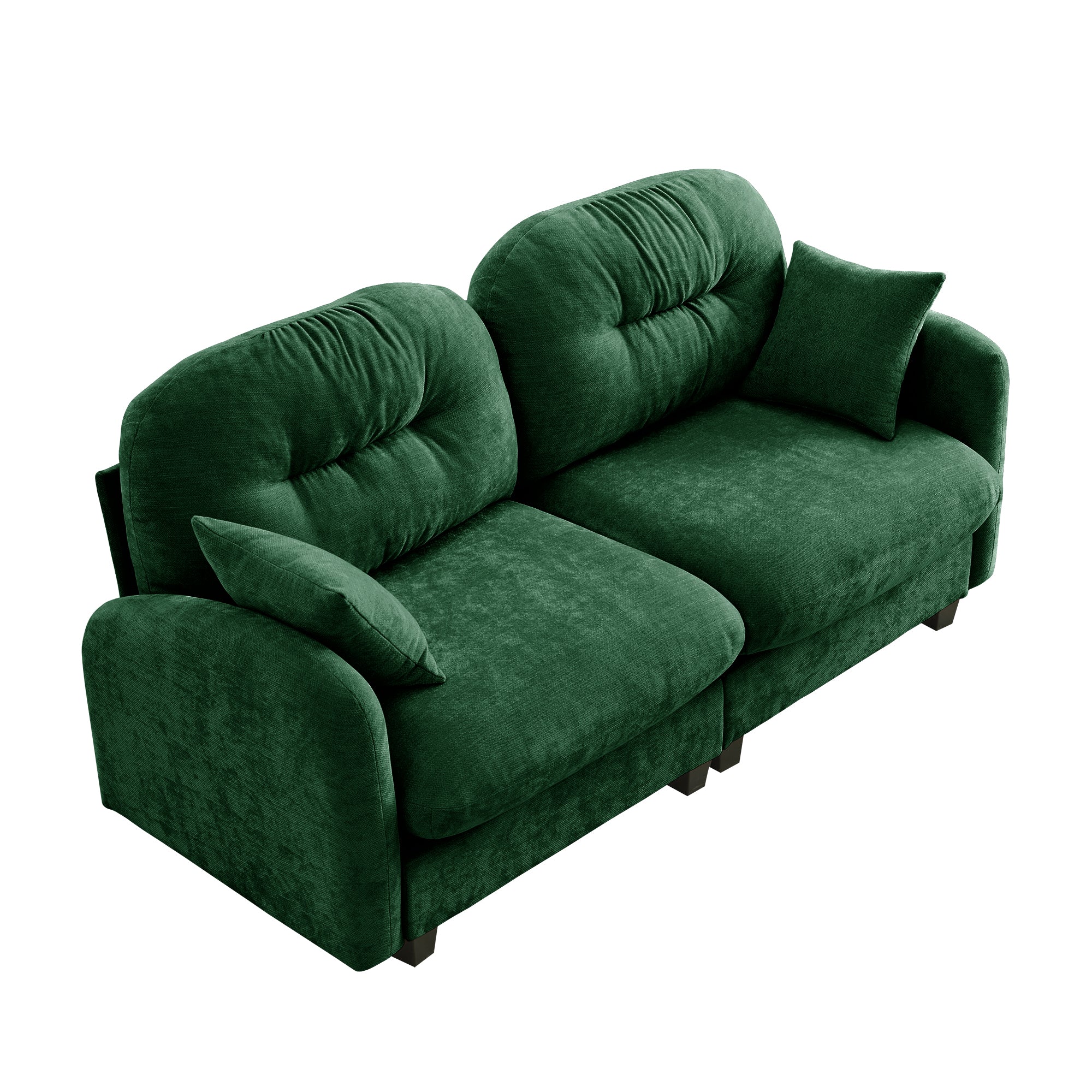 Roselyn 74" Modular Chenille Cloud Loveseat Sofa with Tufted Cushion Backrest