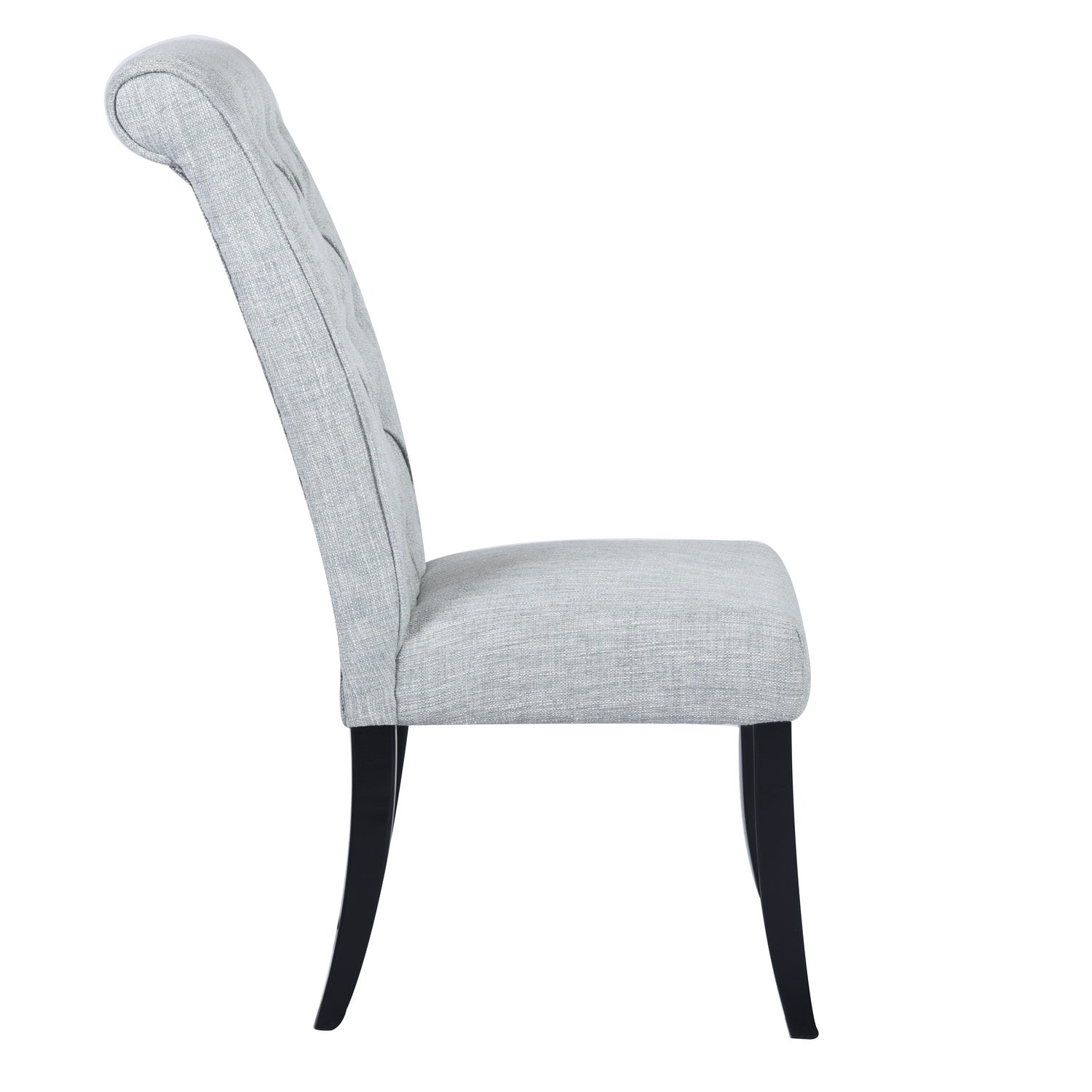 Homy Casa WILONA GERY 2 PCS Linen Dining Chair for Kitchen and Dining Room Open Box