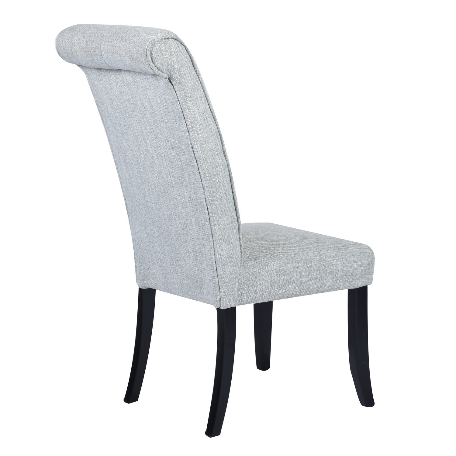 Homy Casa WILONA GERY 2 PCS Linen Dining Chair for Kitchen and Dining Room Open Box
