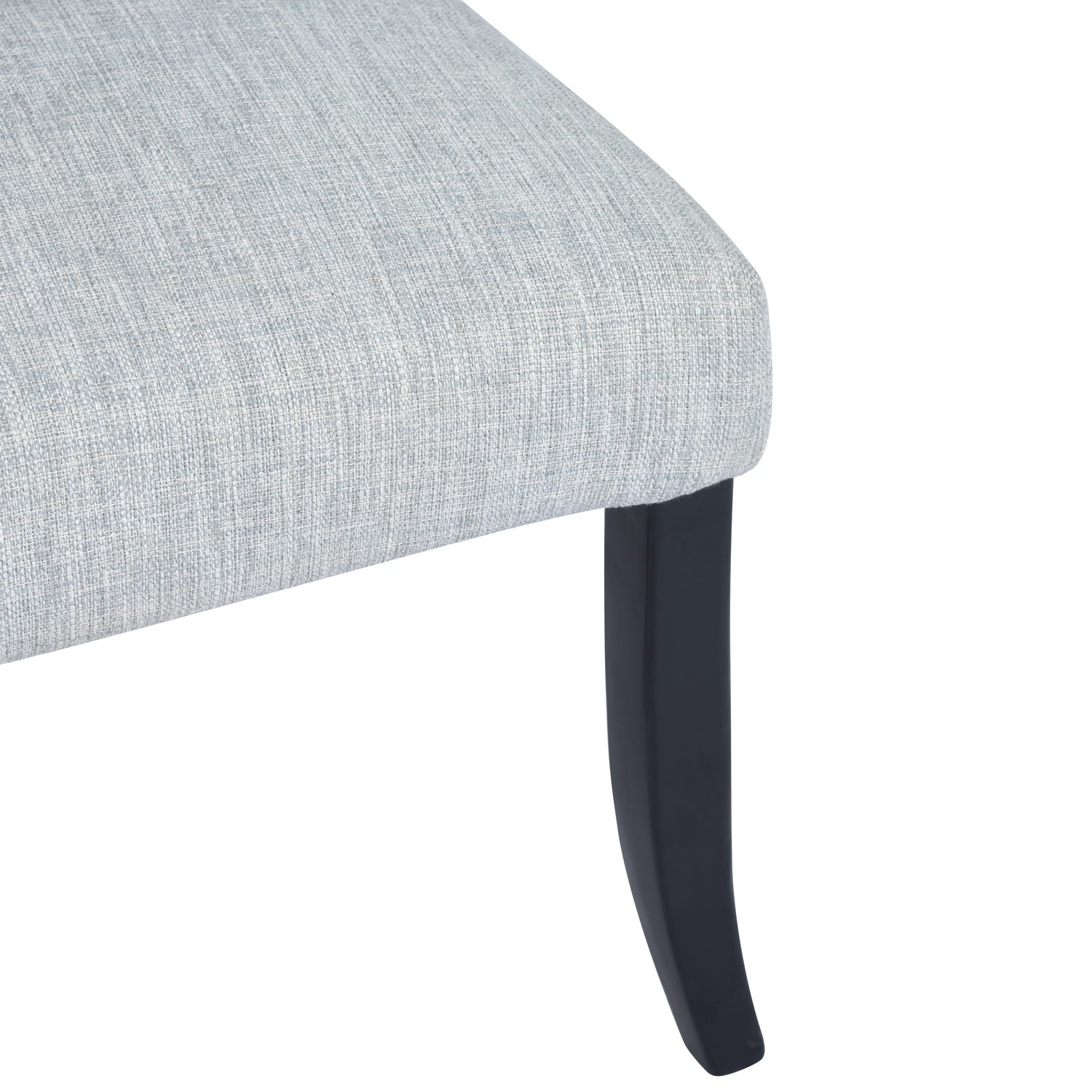 Homy Casa WILONA GERY 2 PCS Linen Dining Chair for Kitchen and Dining Room Open Box