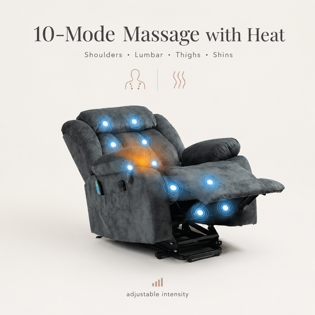 10-Mode Massage with Heat