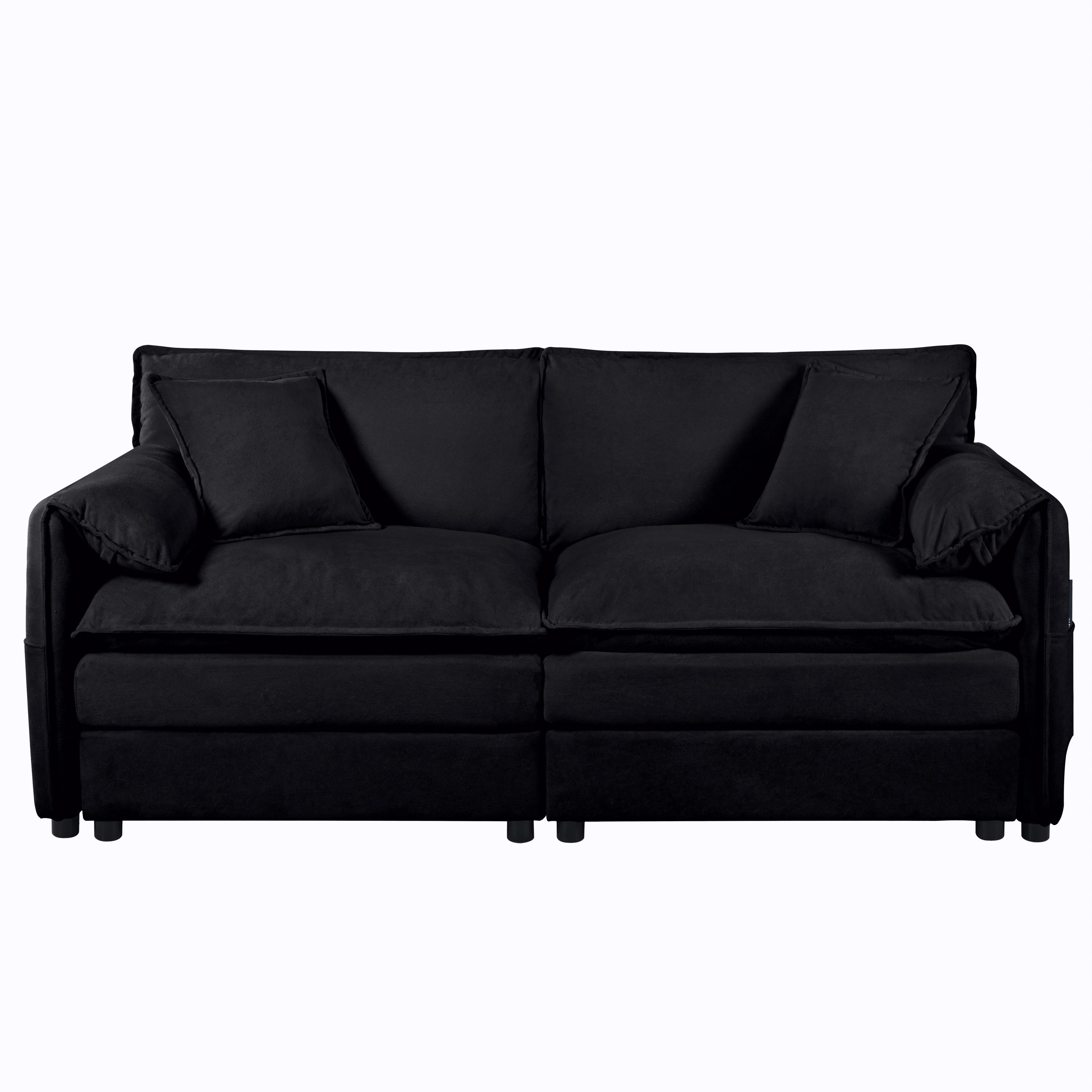 Chicago 76" Chenille Oversized 2-Seater Loveseat Sofa