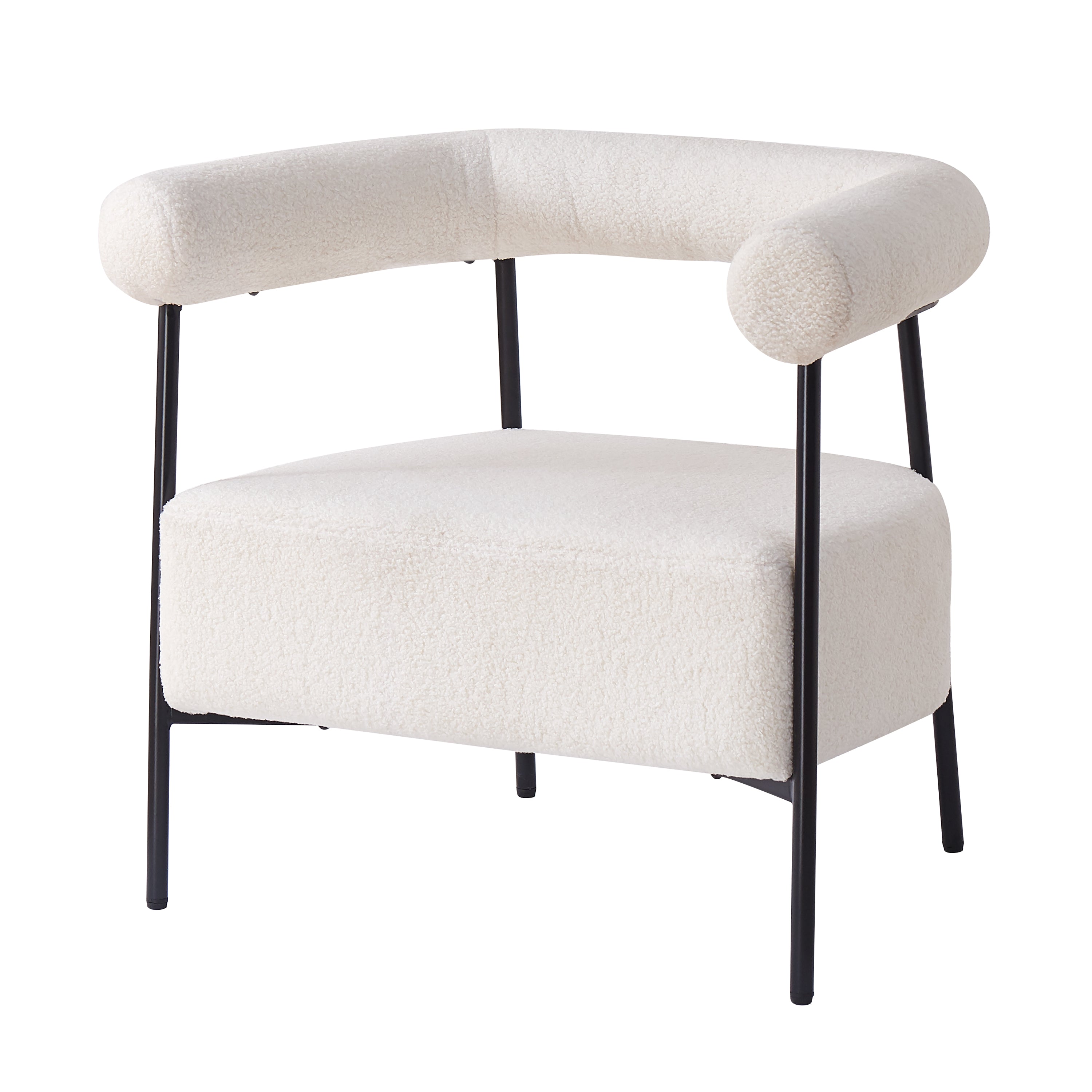 Kenai Boucle Fabric Upholstered Accent Chair