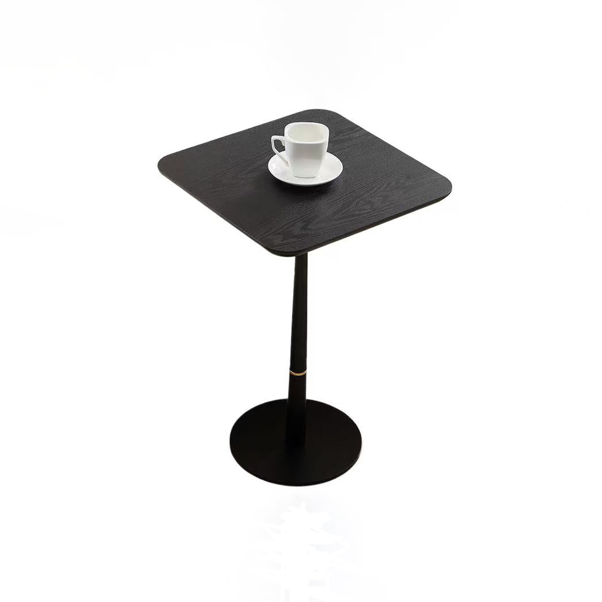Crete Square Side Table with Metal Leg