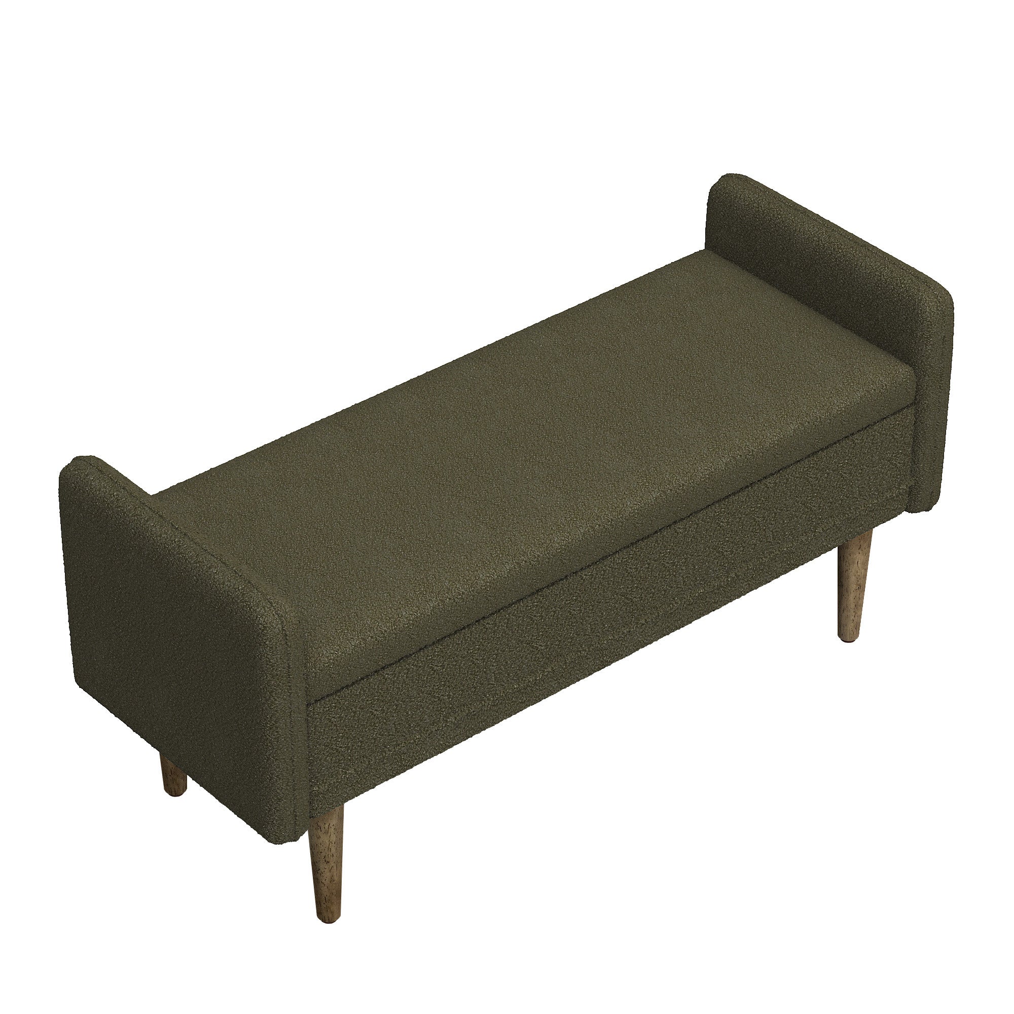 Napa Teddy Fabric Ottoman Storage Bench