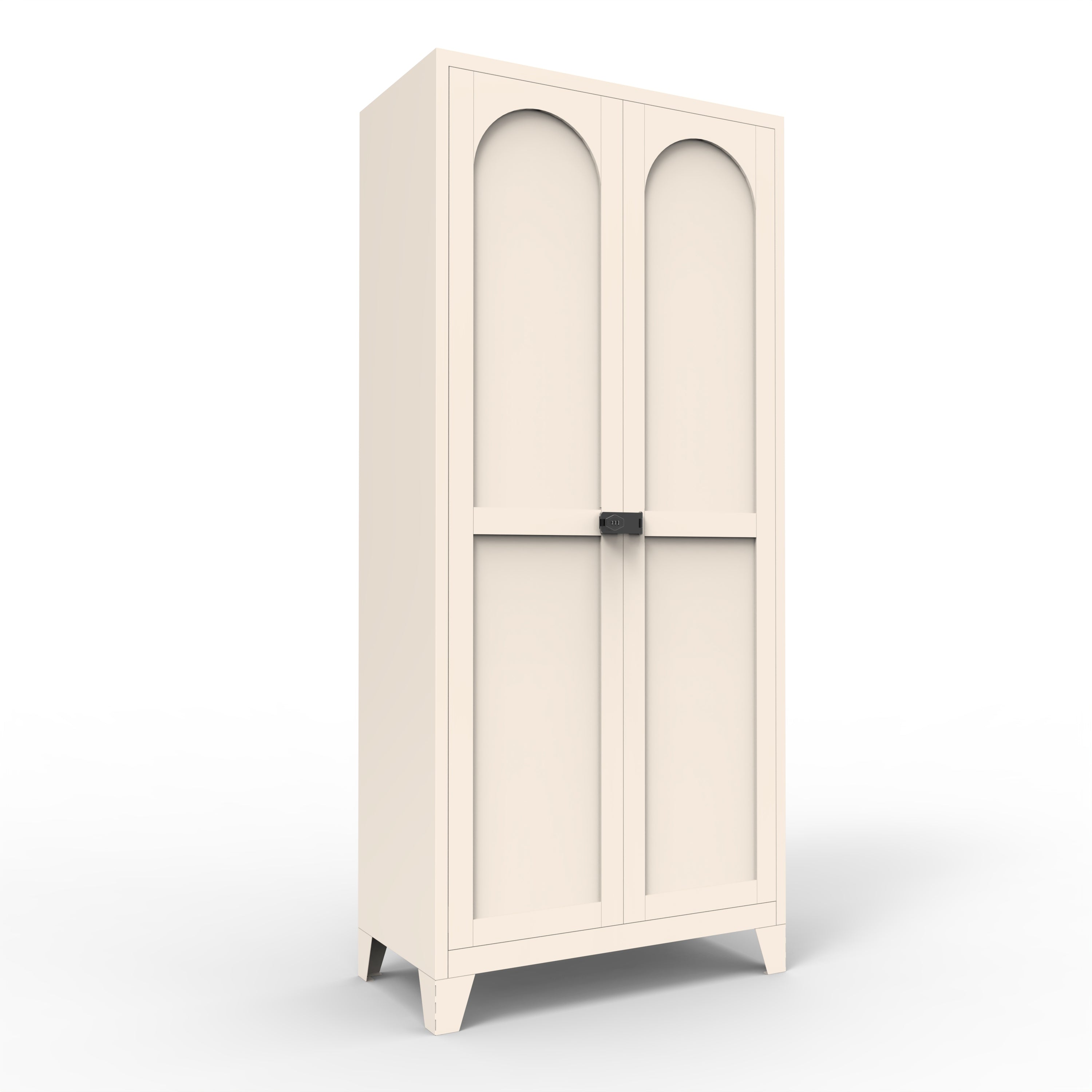 Elva 71" Lockable Storage Cabinet with Adjustable Shelves