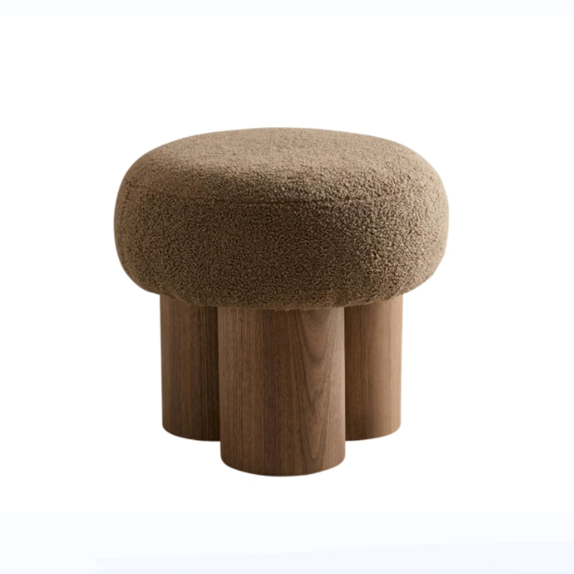 Mono Wooden Curved Ottoman Mushroom stool