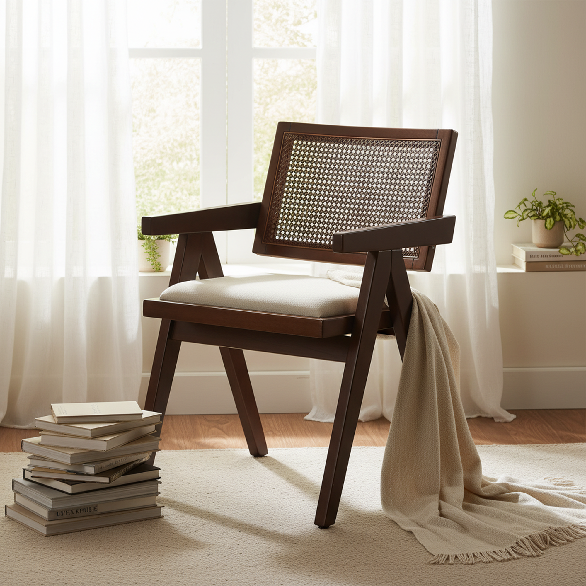 Homy Casa XUZIDS 2PC Beige Walnut Leg Dining Chair Dining Seating Set Open Box