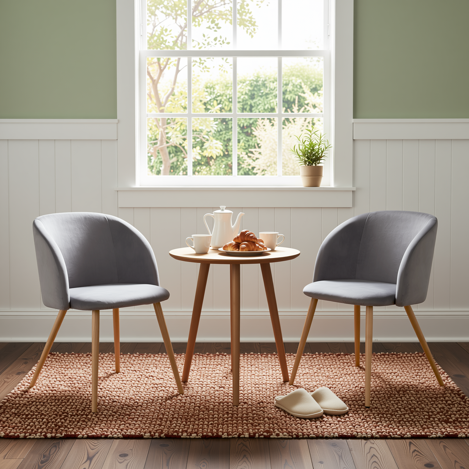 Homy Casa YNEZ 2PC Grey Velvet Leisure Chairs Modern Accent Chair for Living Room, Bedroom, Office