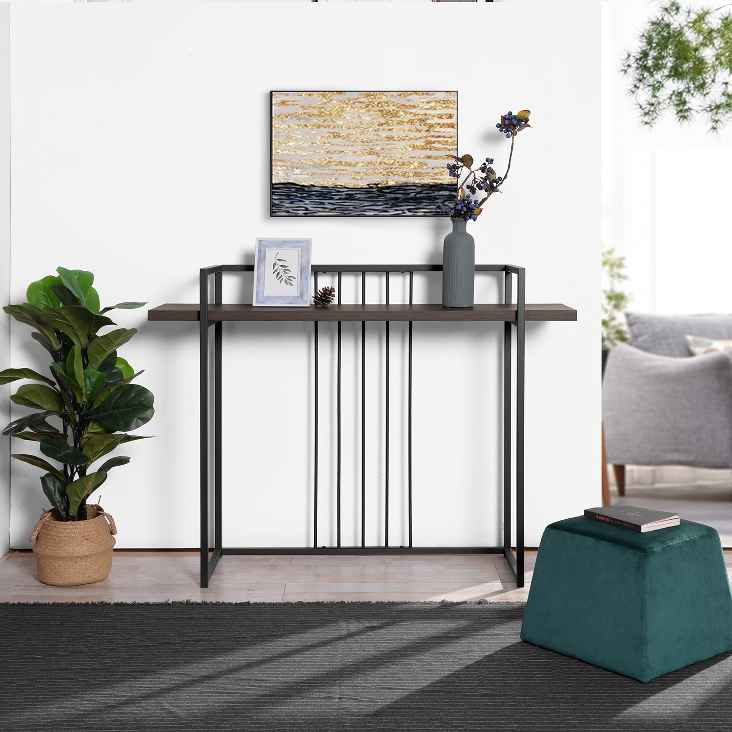 Homy Casa ZEN Console Table for Entryway, Living Room, or Office Open Box