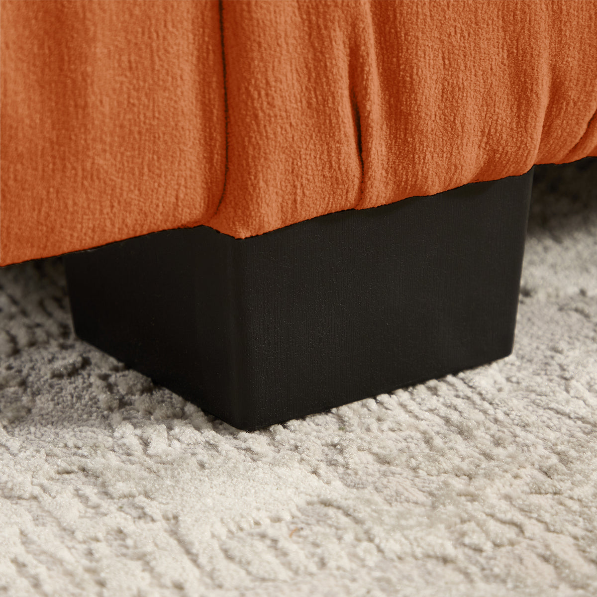 Reston 79" Modular Chenille Loveseat Sofa with Ruched Detailing