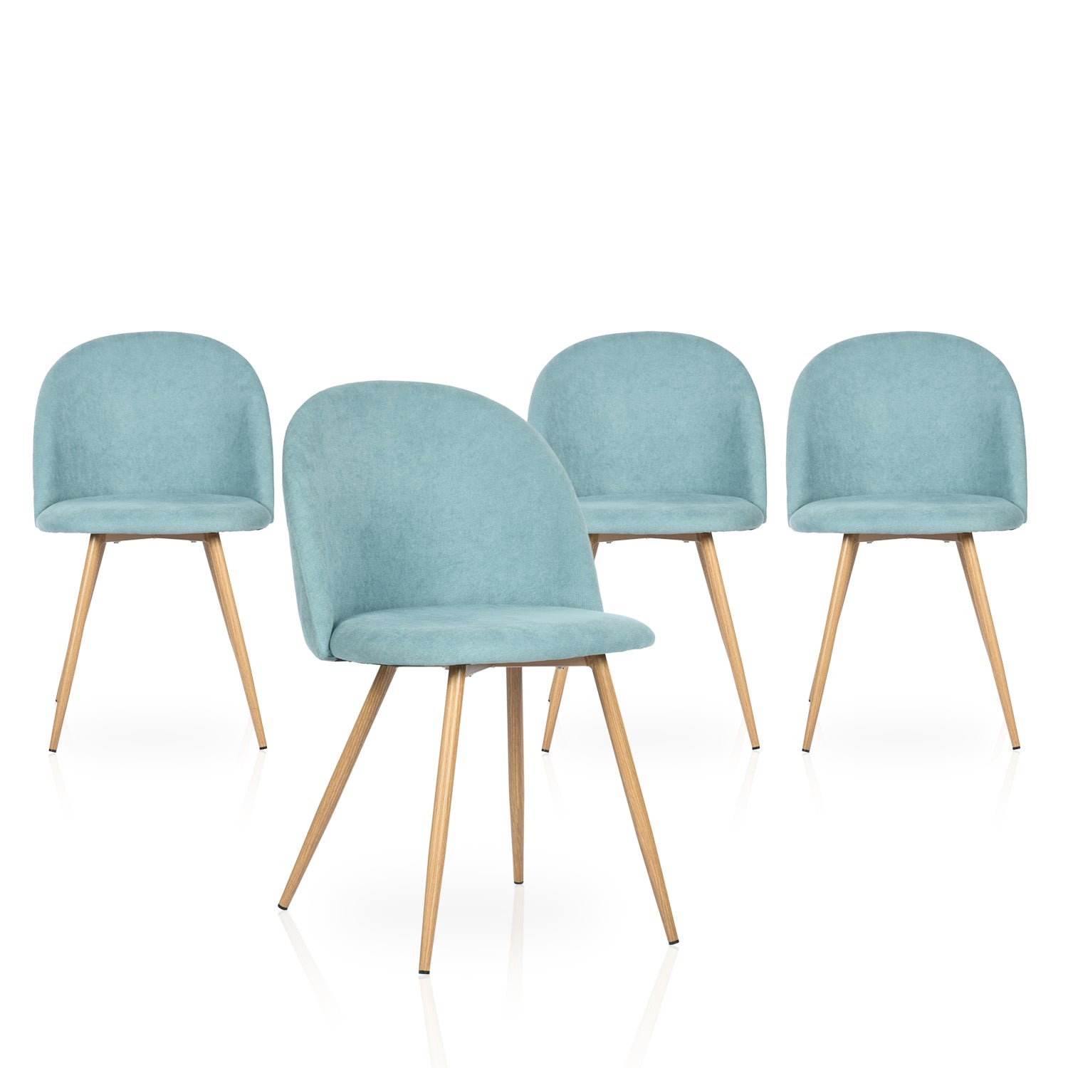 Homy Casa PUZ-DC001 ALOE 4PCS  19.5" W x 21.5" D x 30.7" H Multi-Purpose Chair Set Open Box