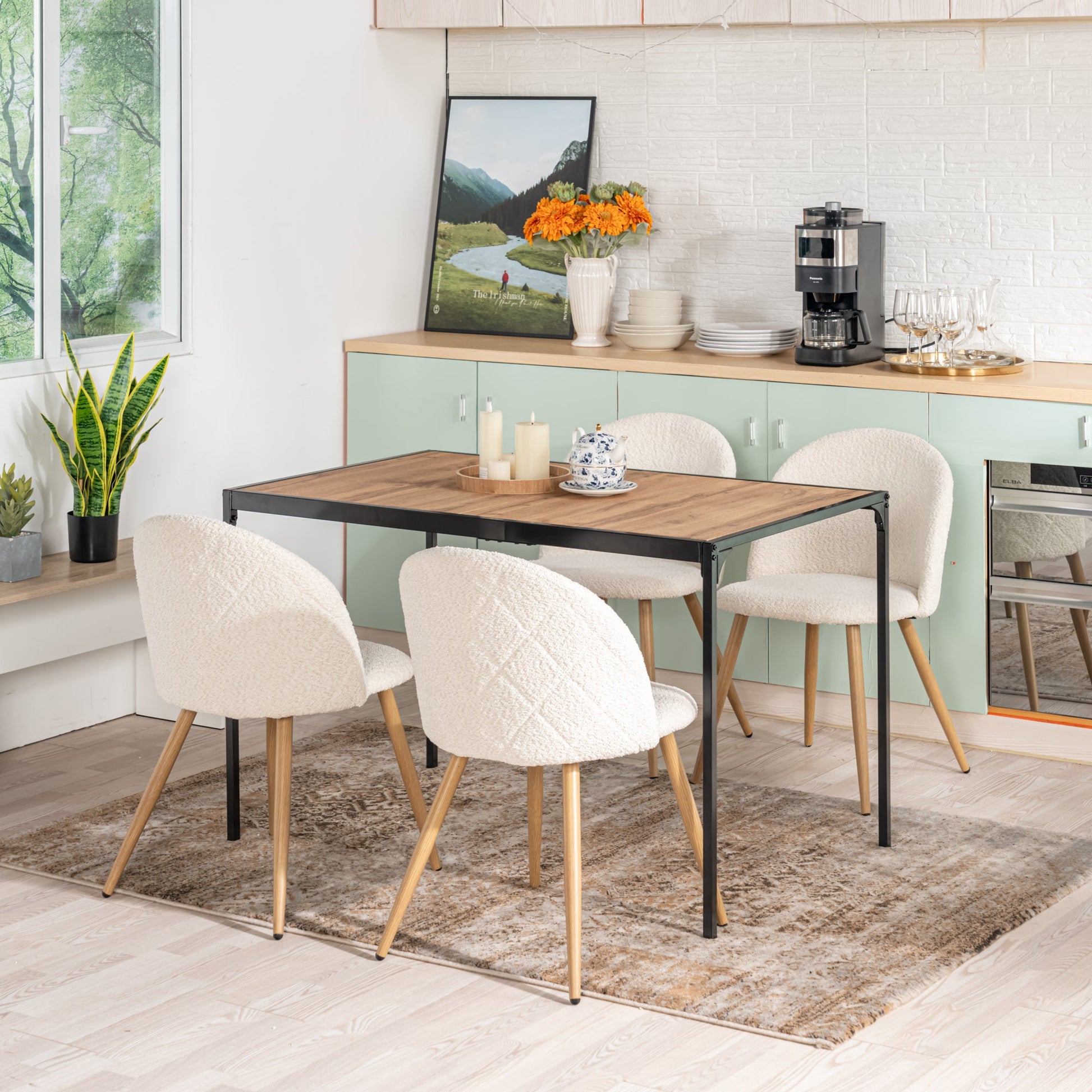 Zomba Dining Chairs, Set of 2, Perfect for Contemporary Spaces-HOMY CASA