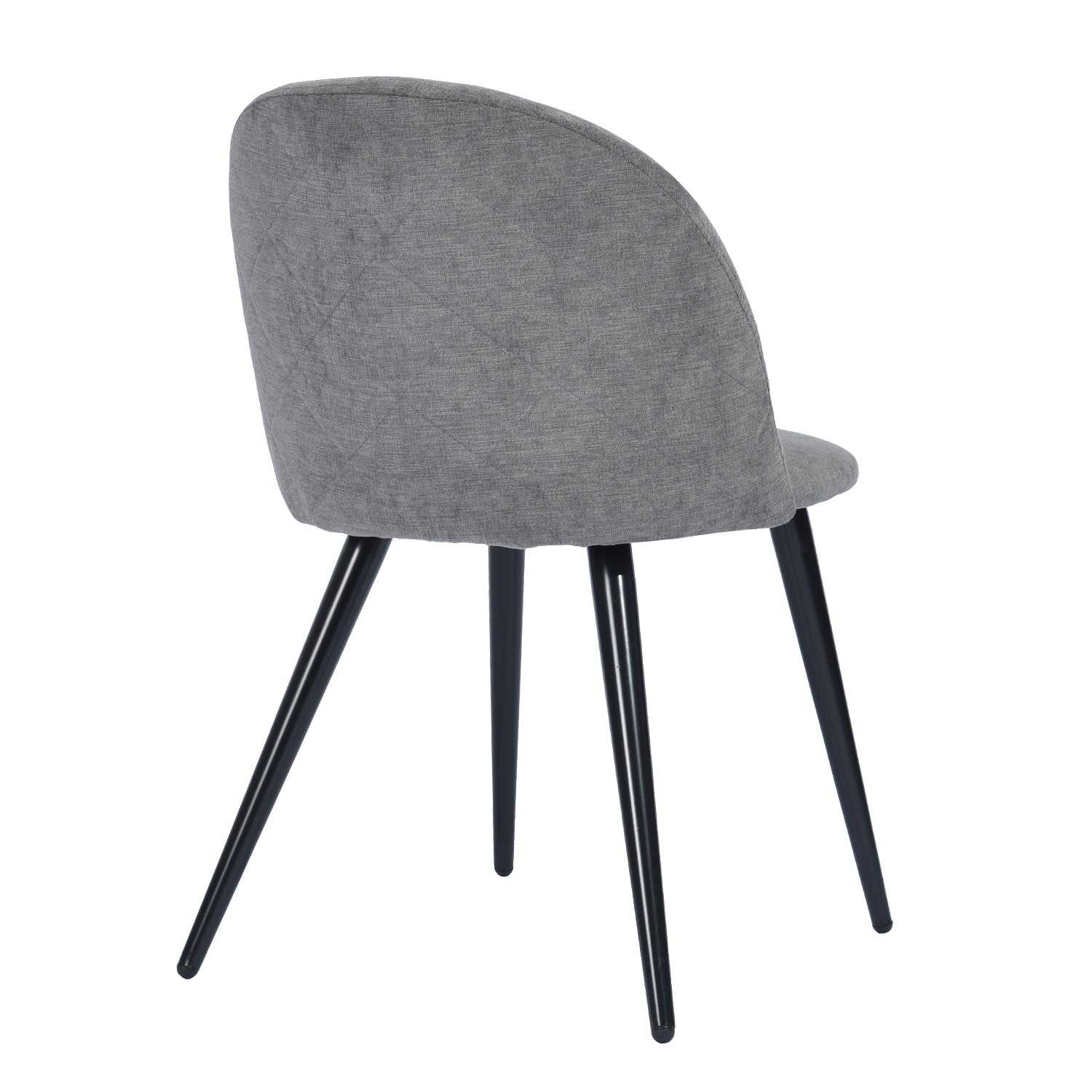 Zomba Terry Fabric Upholstered Dining Chair Gray Modern Kitchen Dining Room Chair