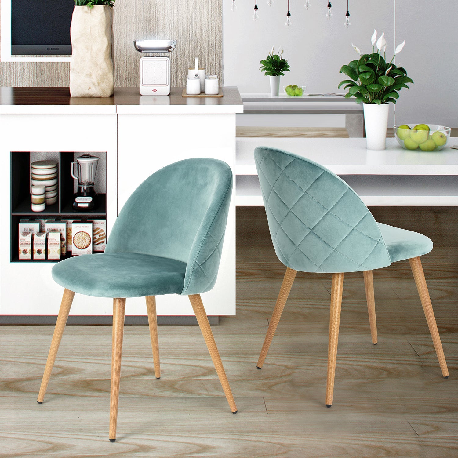 Zomba Dining Chairs, Set of 2, Perfect for Contemporary Spaces-HOMY CASA