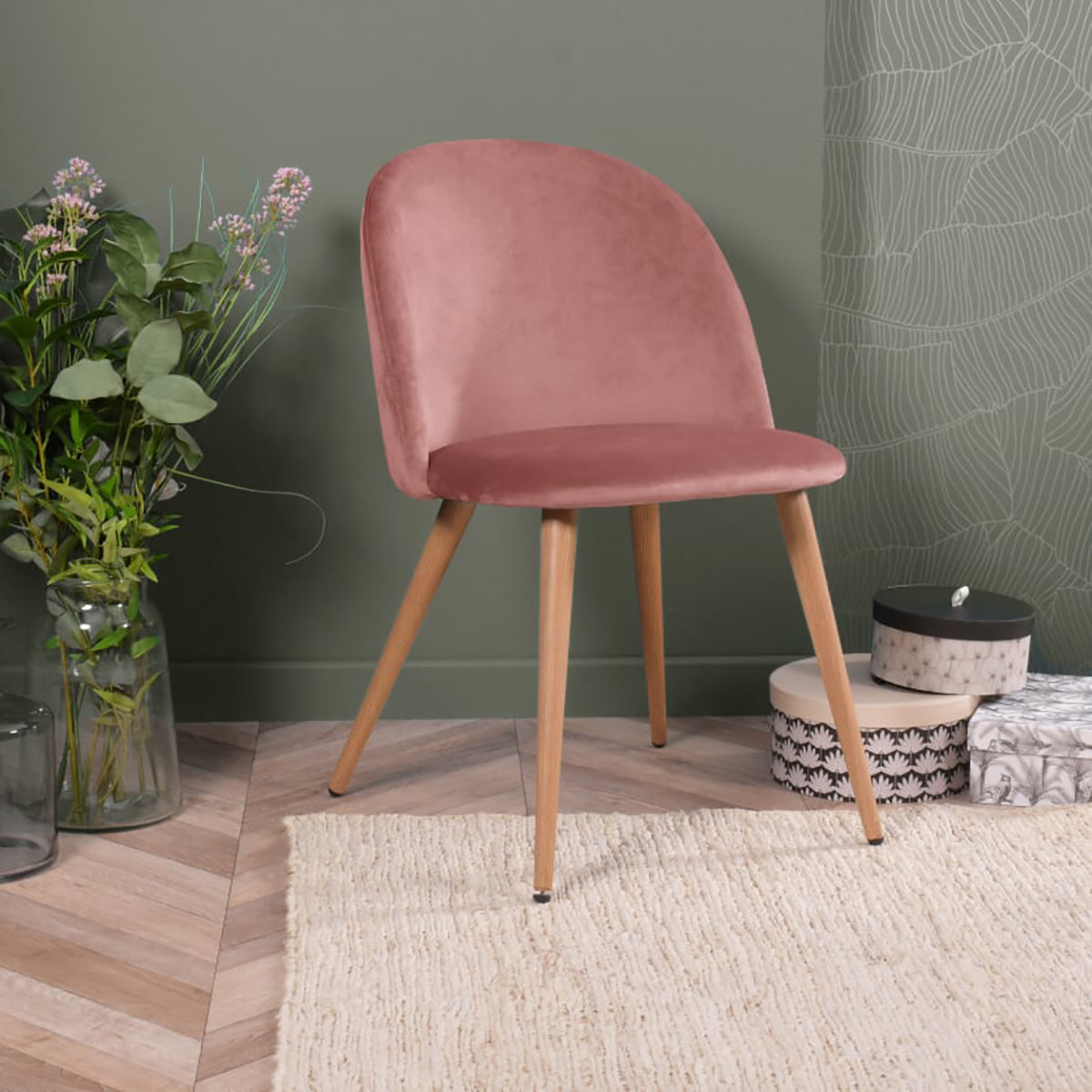 Zomba Dining Chairs, Set of 2, Perfect for Contemporary Spaces-HOMY CASA