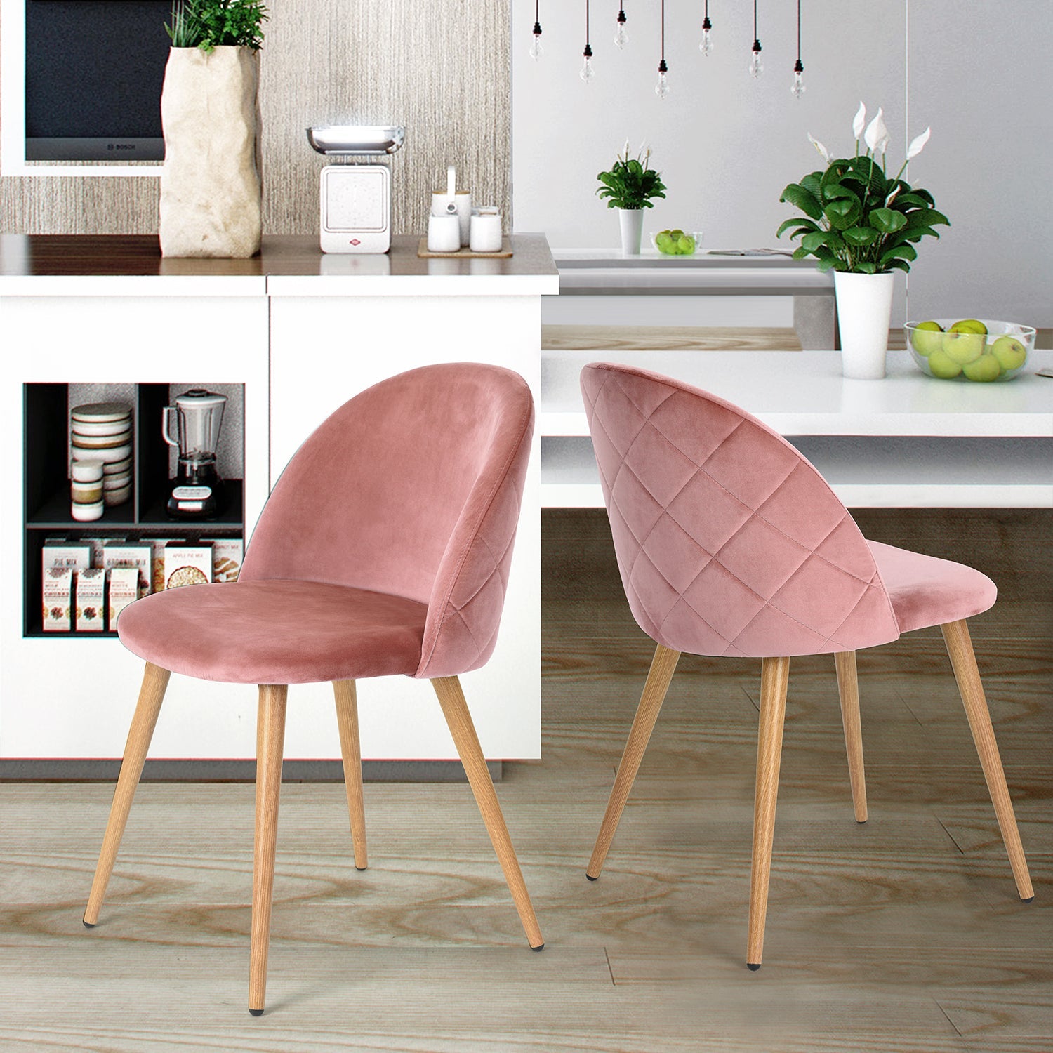 Zomba Dining Chairs, Set of 2, Perfect for Contemporary Spaces-HOMY CASA