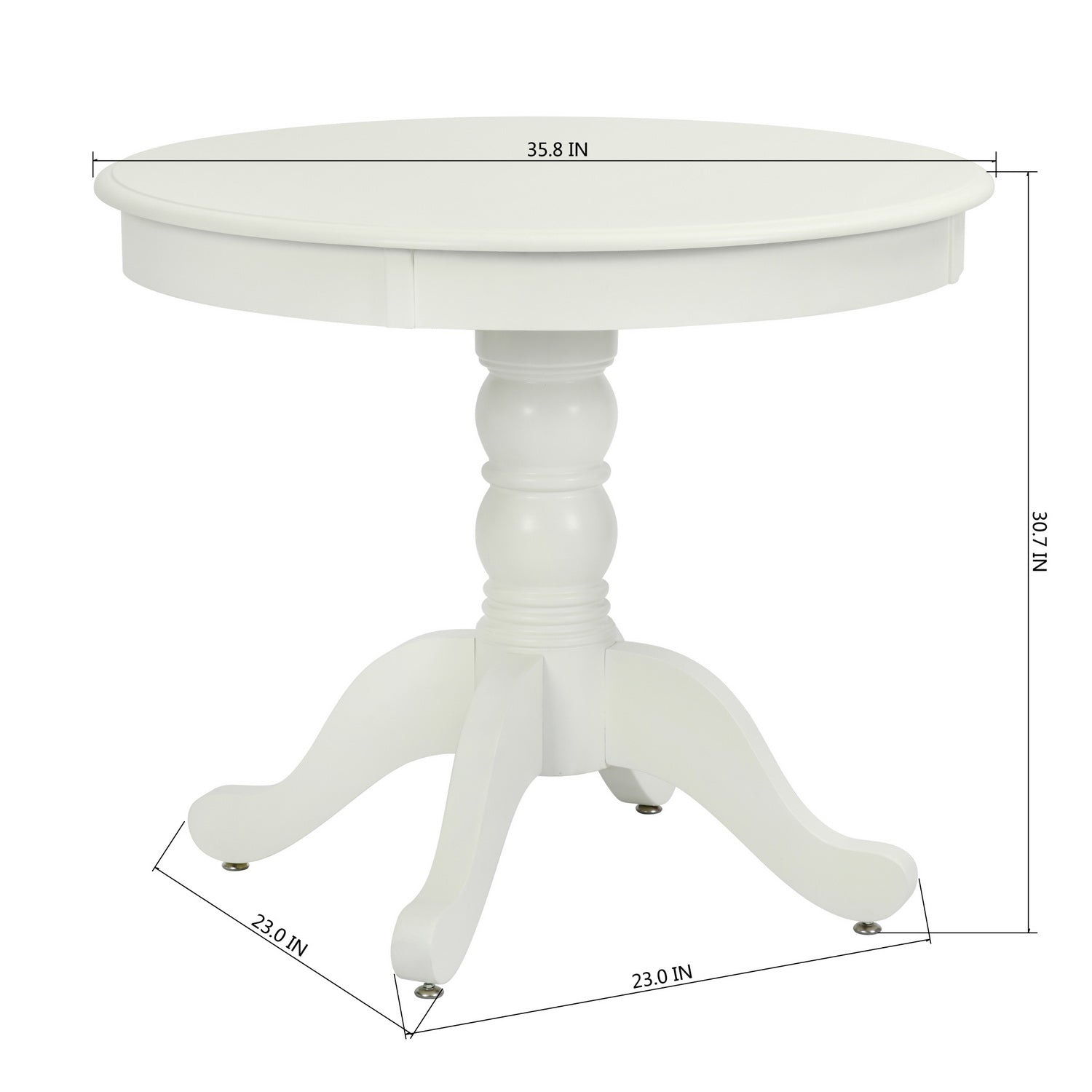 Homy Casa ZUHAYR 36" Dining Table for Home and Workspace Open Box