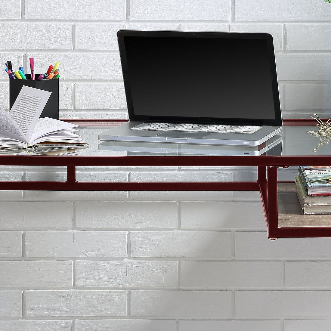 Glass work surface