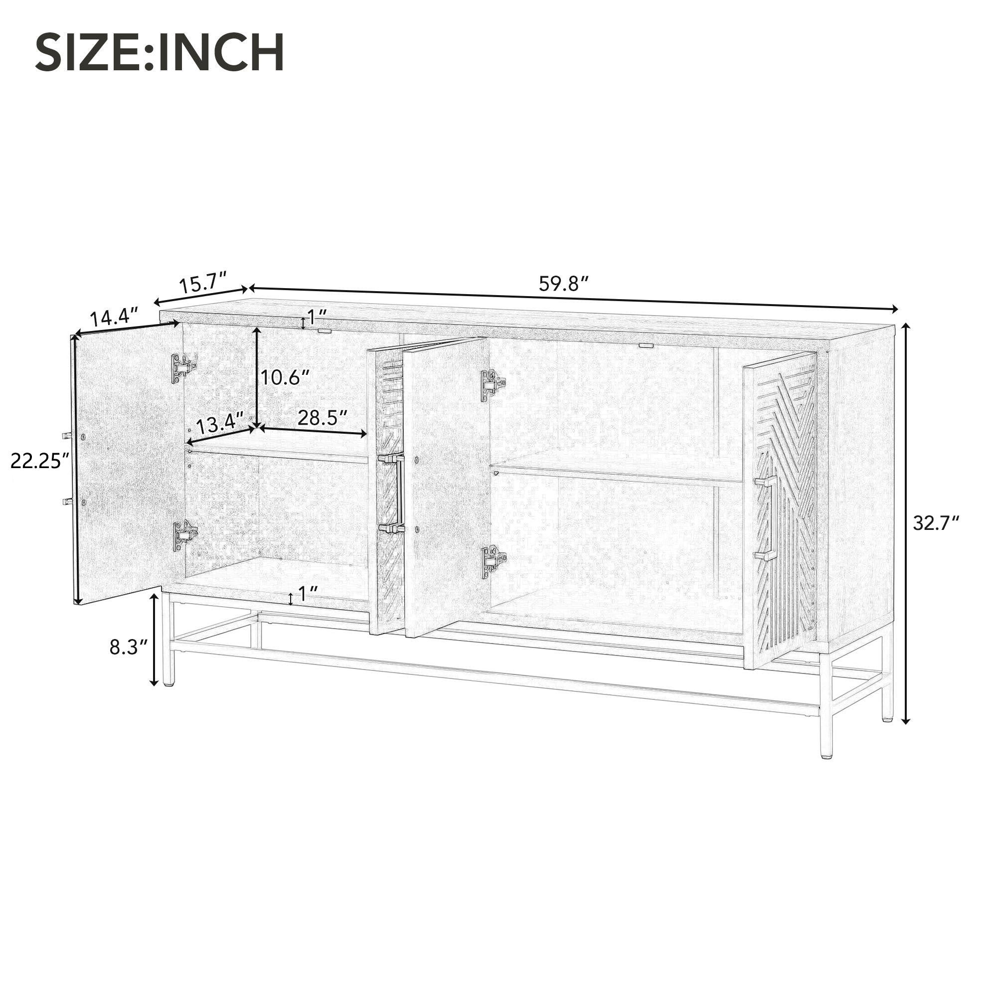 Osaka Sideboard Buffet Cabinet
