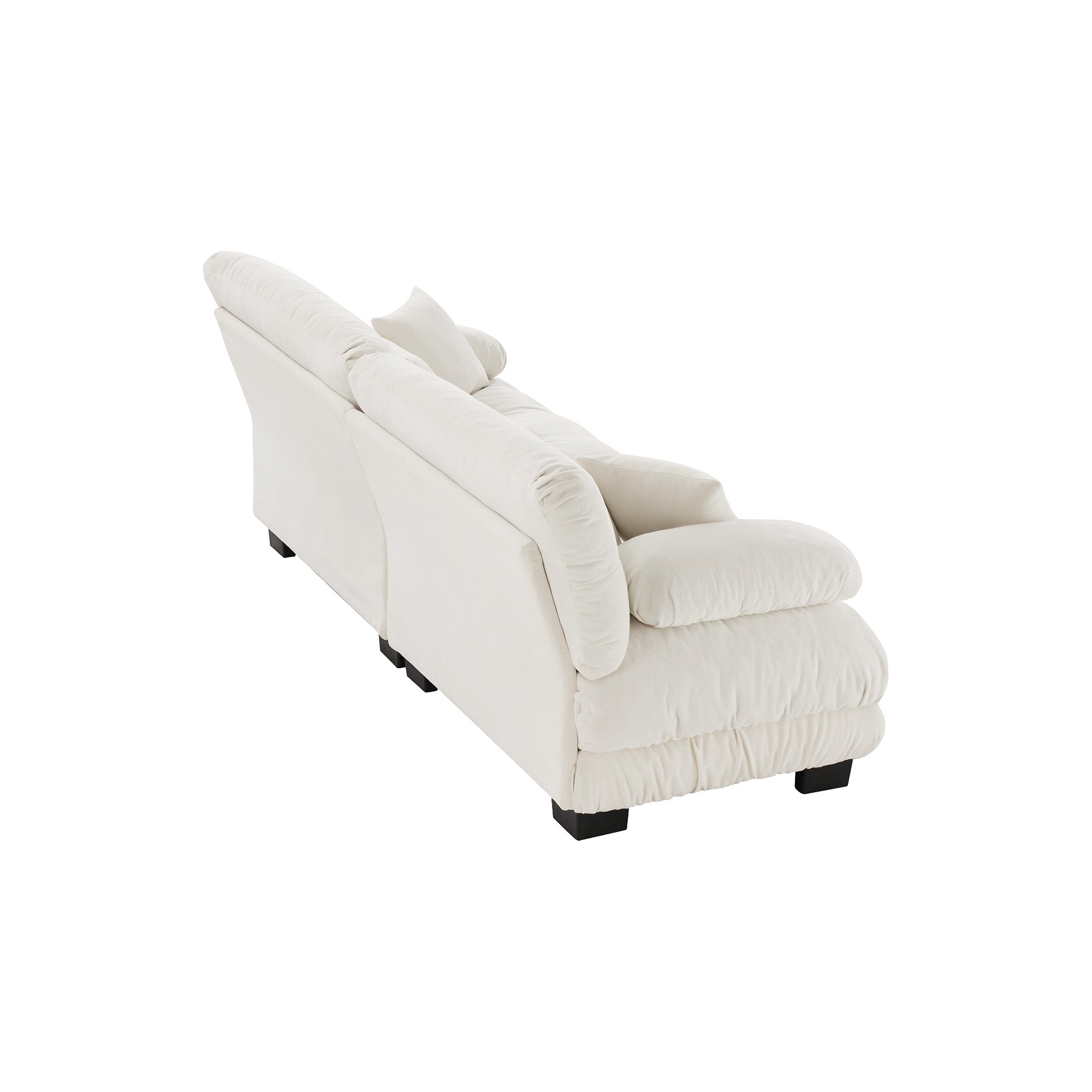 Monterey 94" 4-Seater Modular Cloud Sofa with Bolstered Armrests and Pillows
