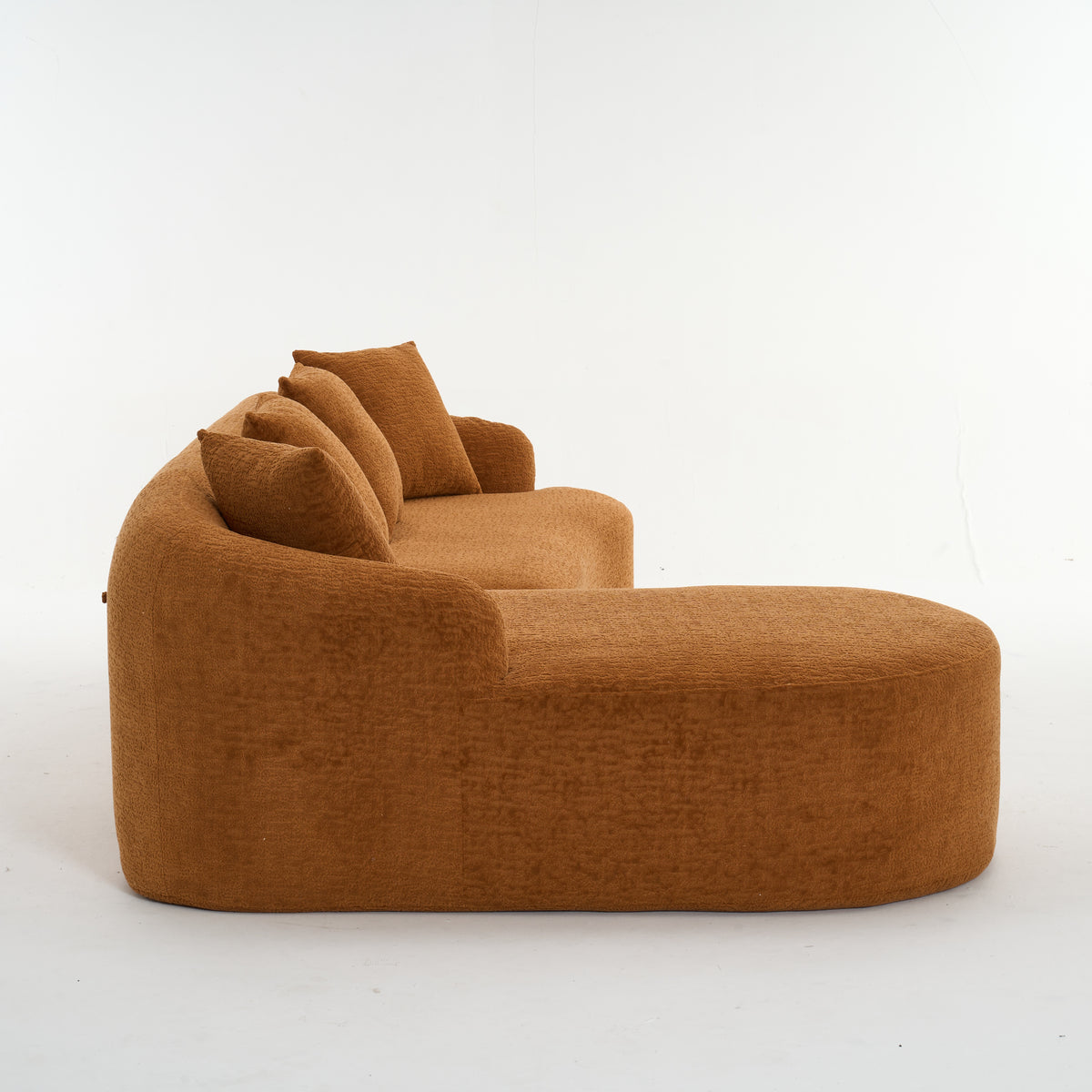 Tacoma 99” L-Shape Sectional Sofa with Curved Chaise
