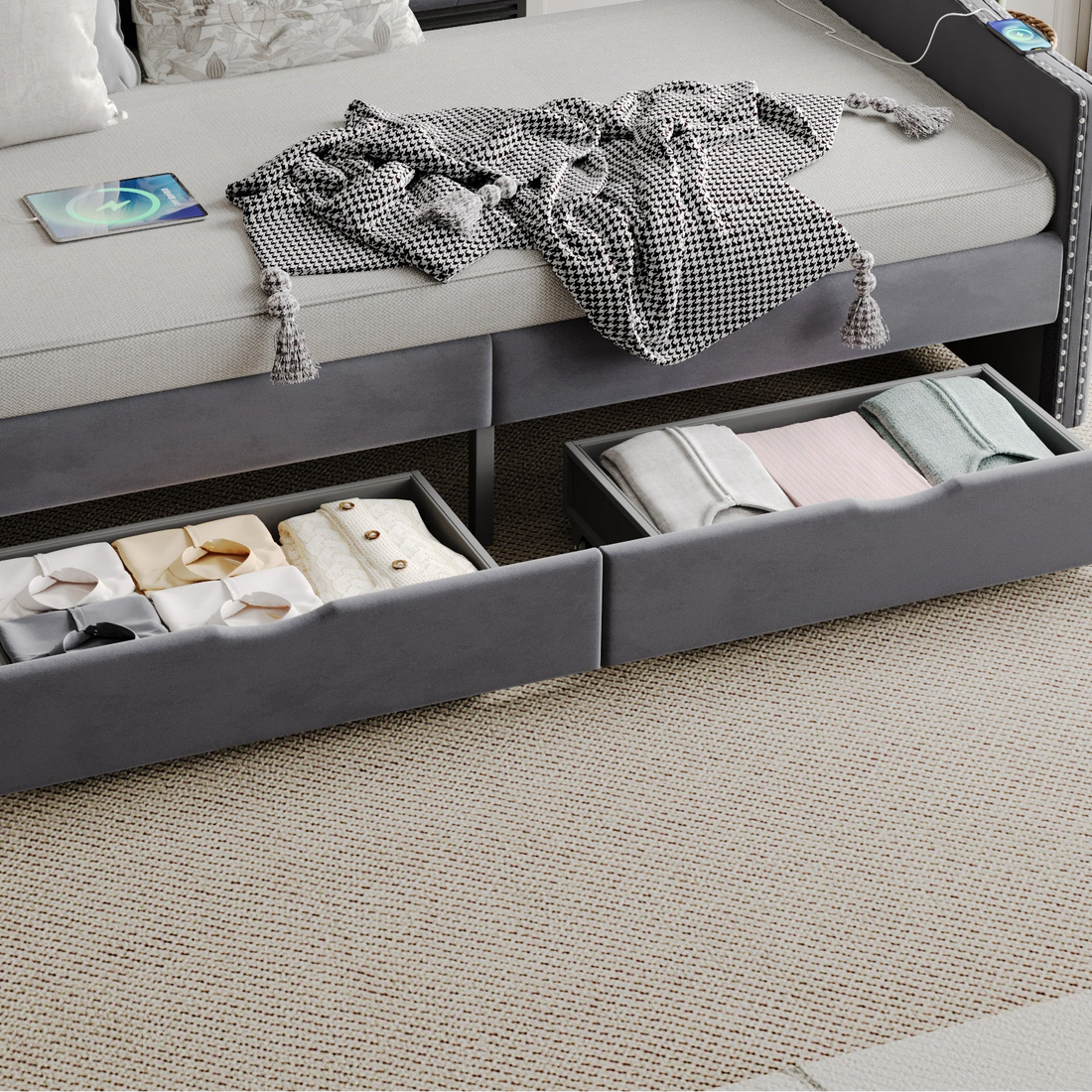 Two Storage Drawers
