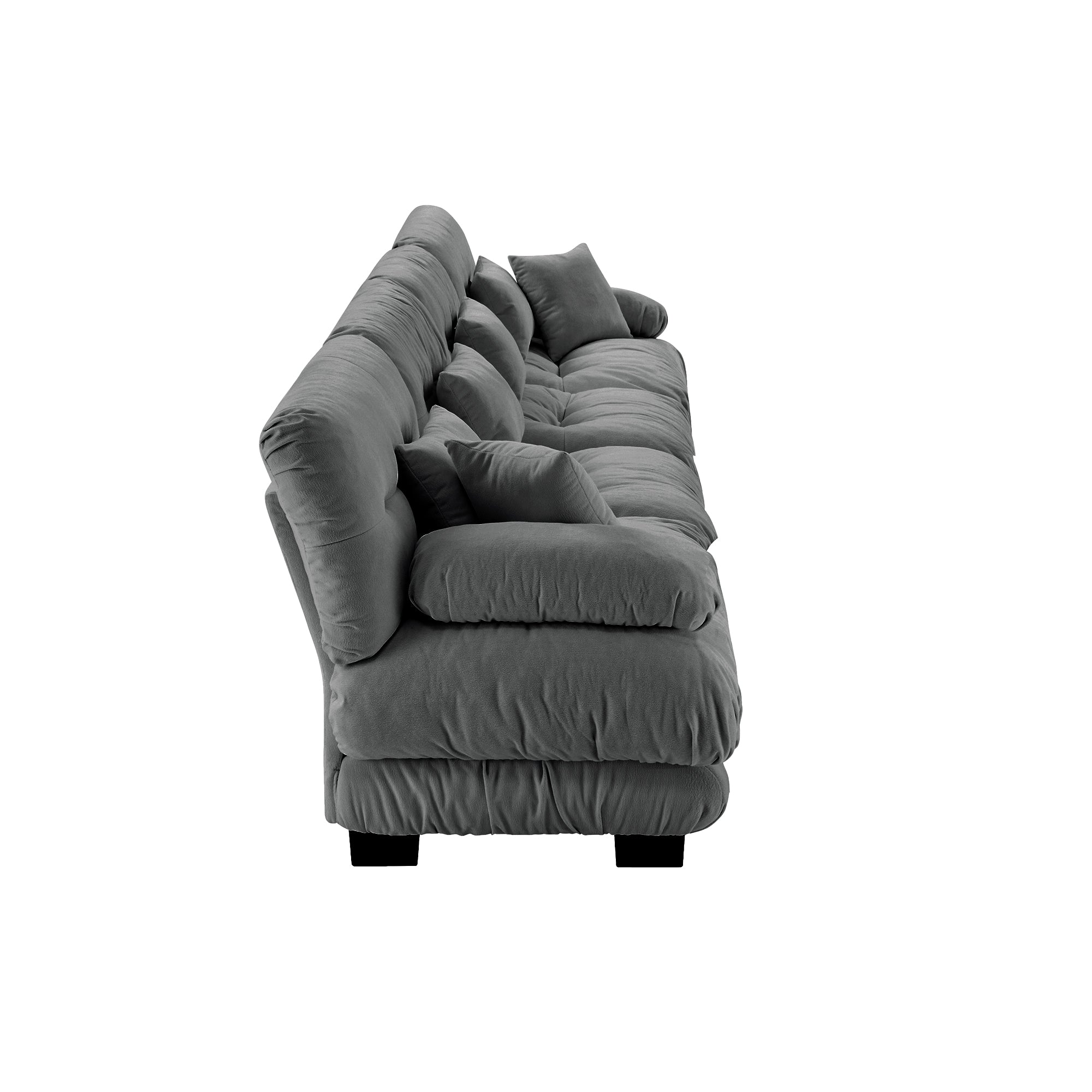 Monterey 173" Extra Large Modular Chenille Cloud Sectional Sofa with Bolstered Armrests