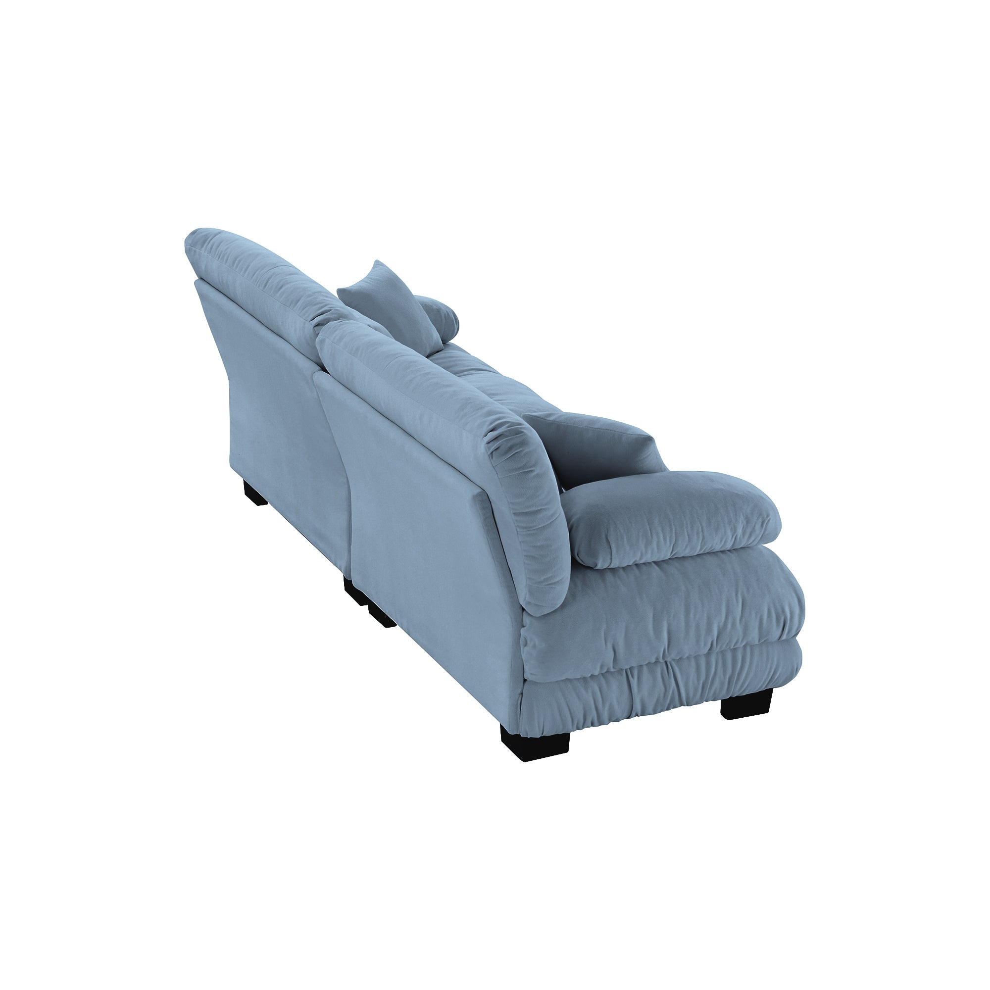 Monterey 94" 4-Seater Modular Cloud Sofa with Bolstered Armrests and Pillows