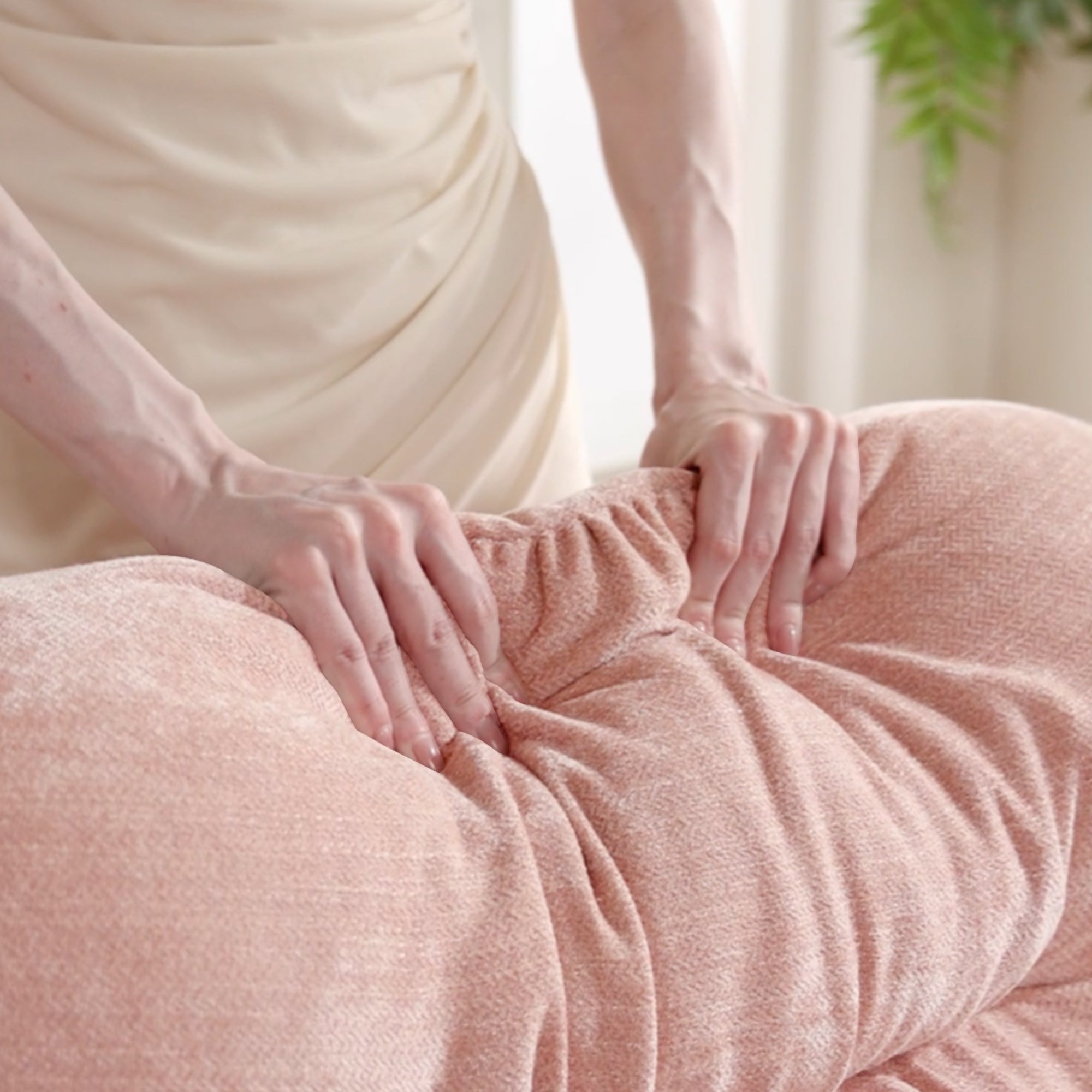 Roselyn 107" Modular Chenille Cloud L-Shaped Sectional Sofa with Ottoman