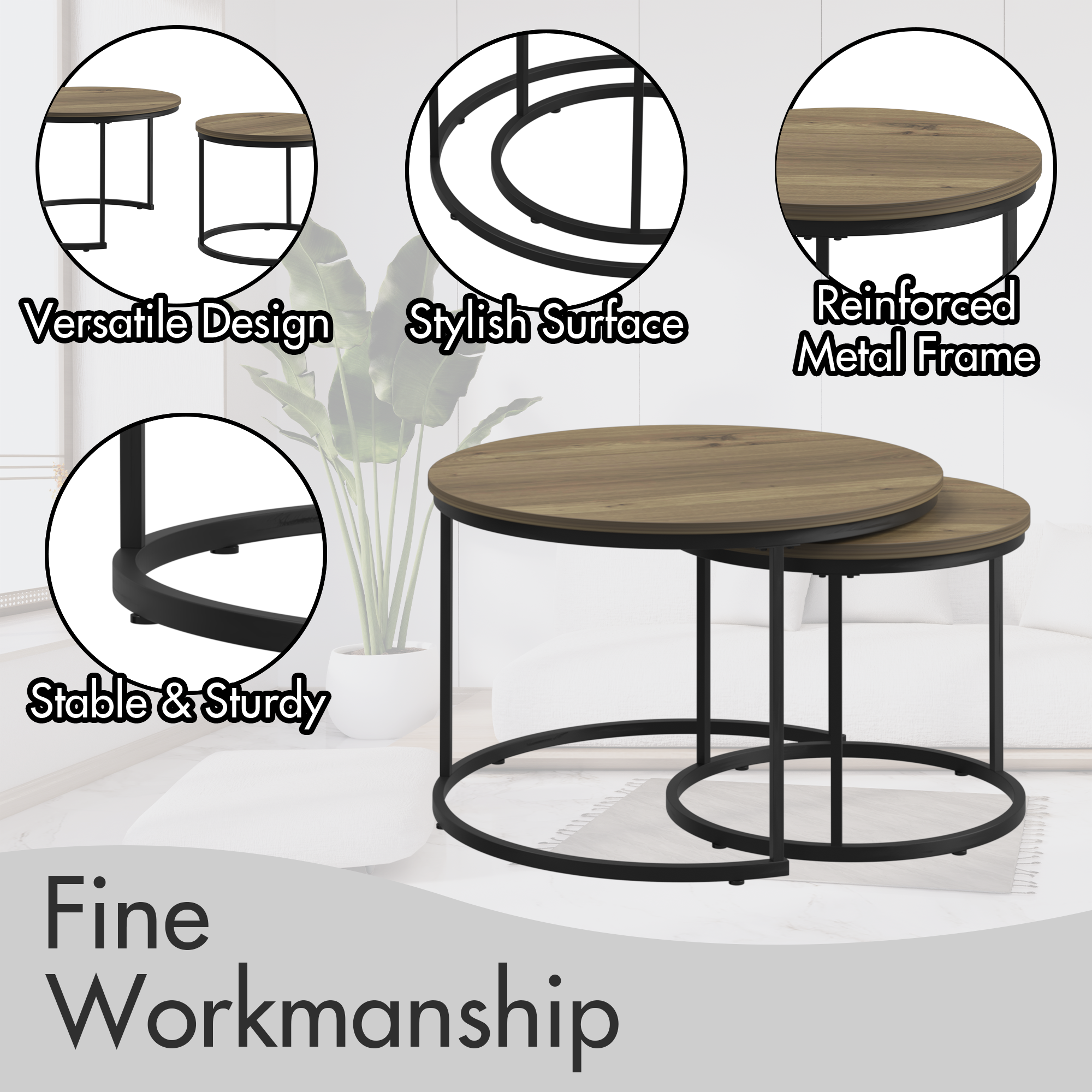 Mohave Nesting Coffee Table Set of 2