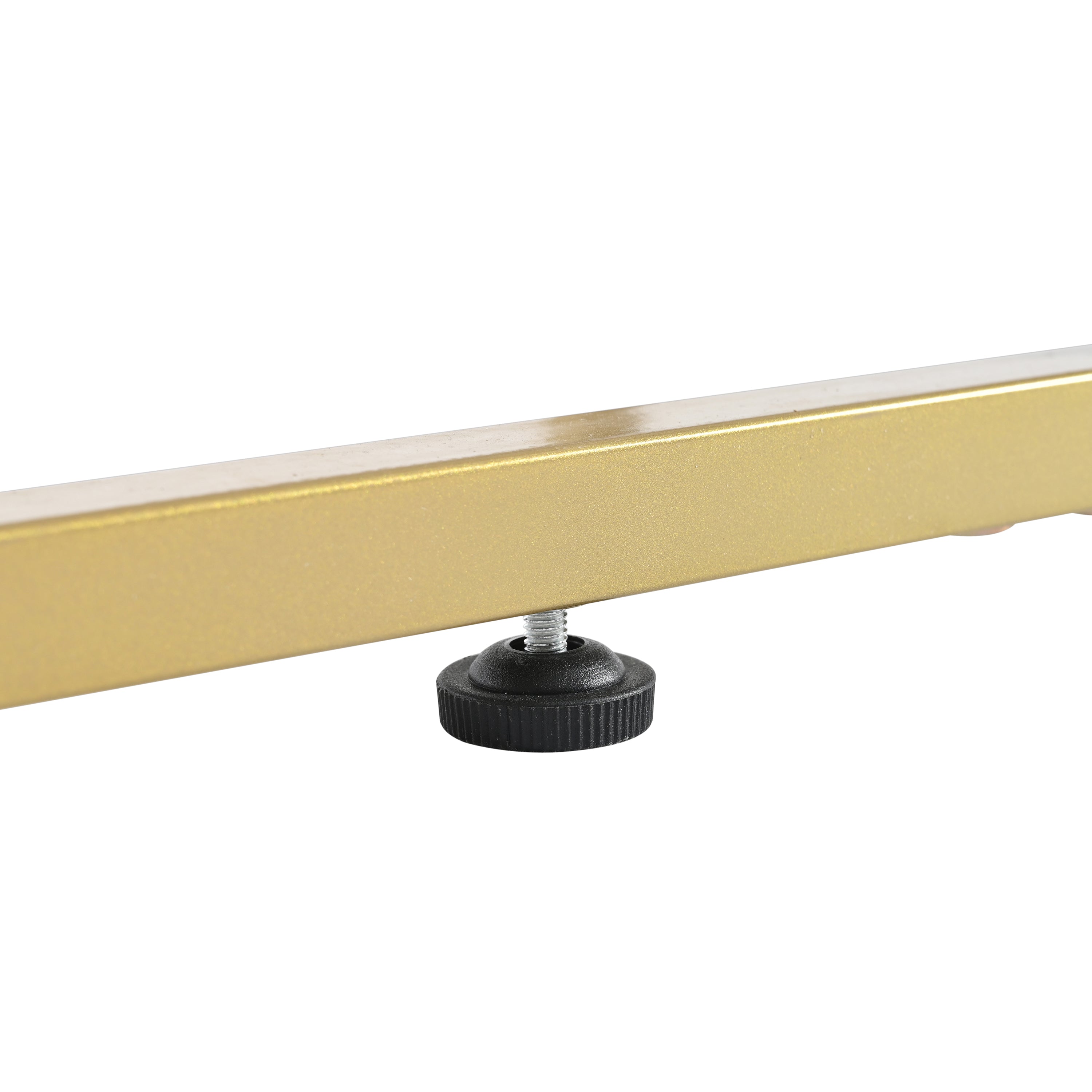 Athena Modern TV Stand with Gold Metal Legs