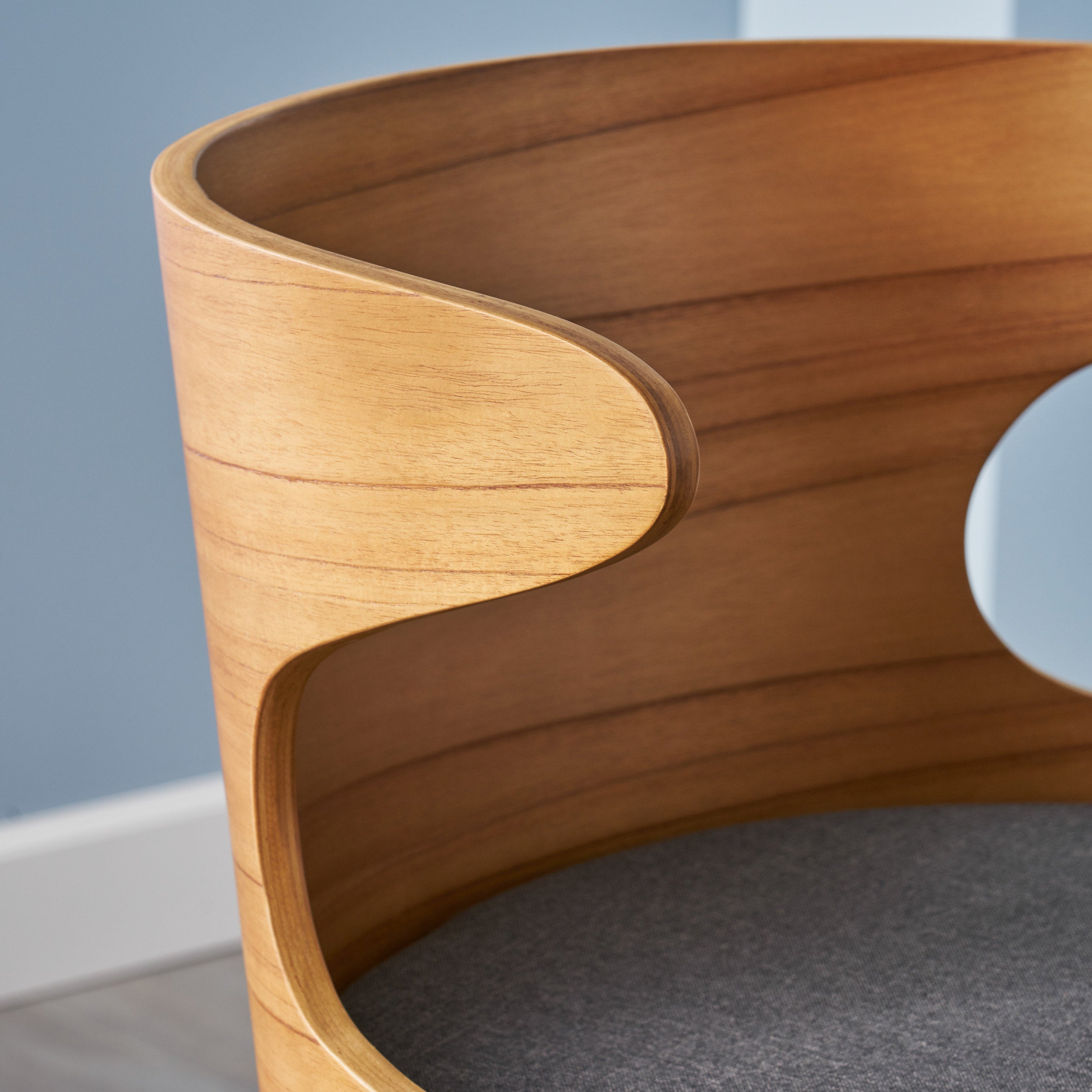 Homy Casa Chianti Mid-Century Modern Soild Wood Barstool Set of 2