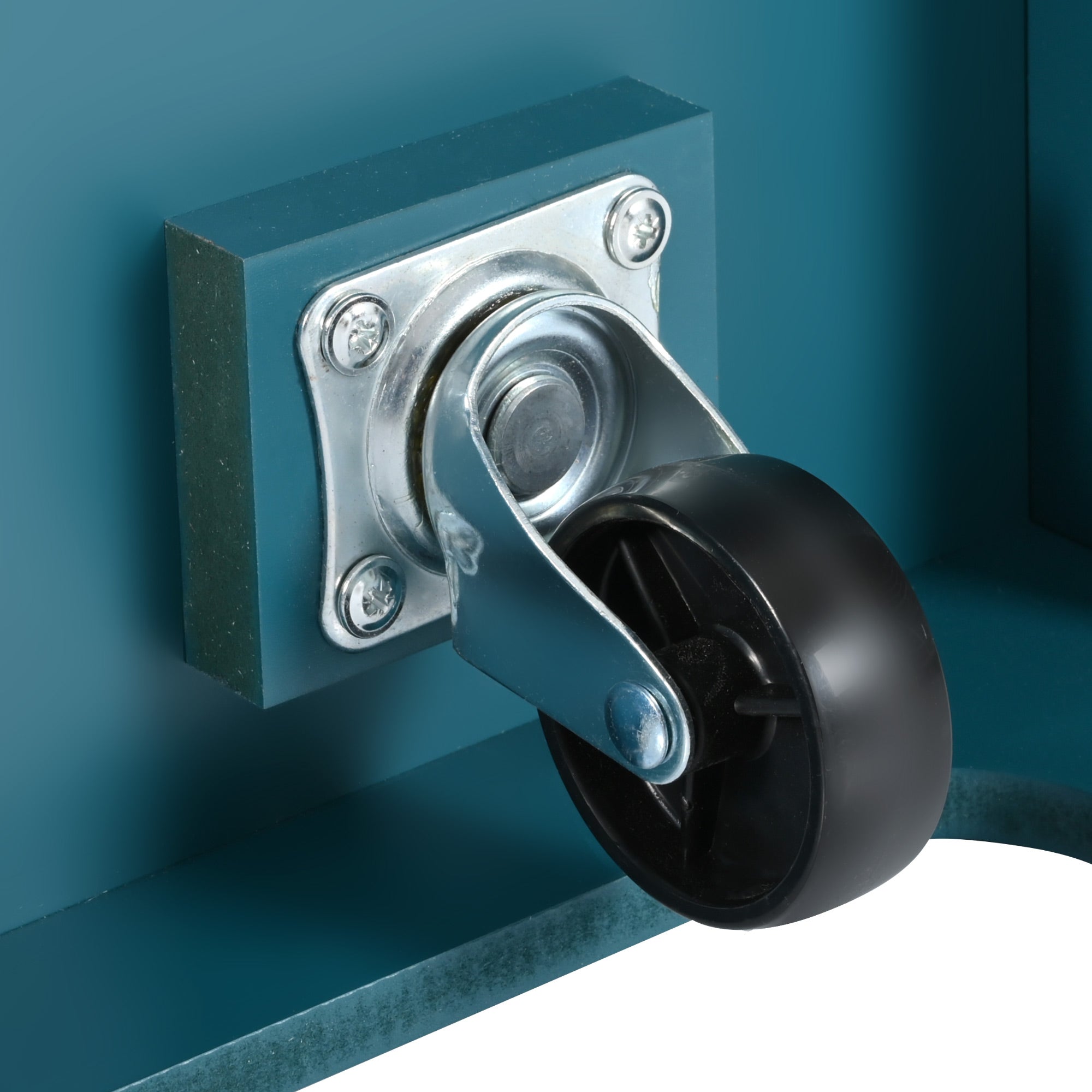 Arlena 55" Modern Rolling Kitchen Island with Drop Leaf and Storage