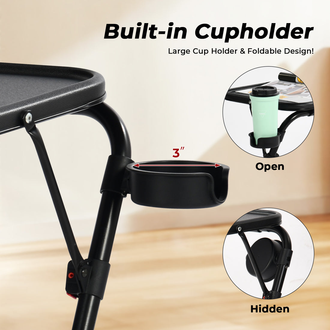 Built-in Cup Holder