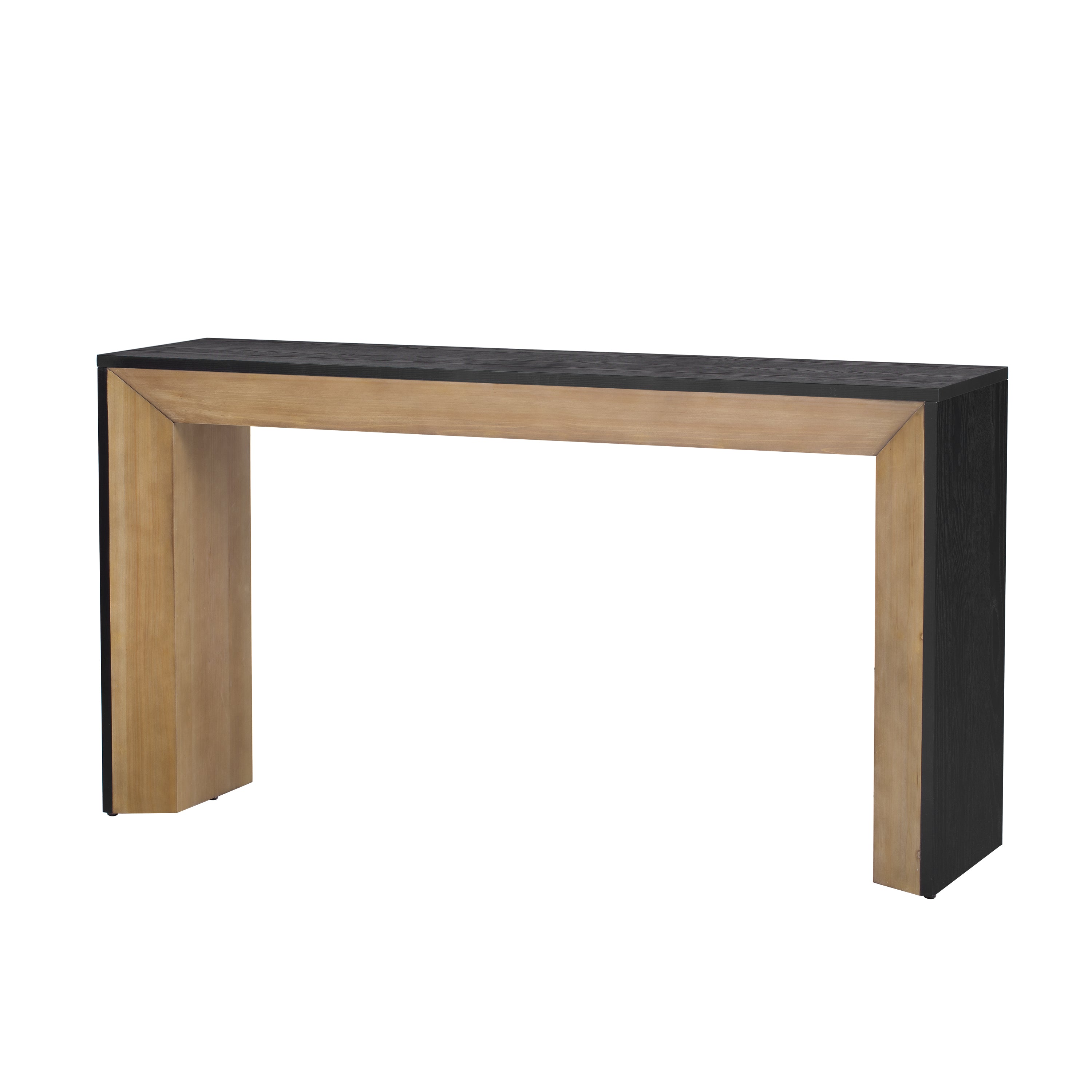 Elegant Console Table,Fireplace Design,Simple and Functional with High-Quality Wood Veneer Top ,Versatile for Hallway, Living Room