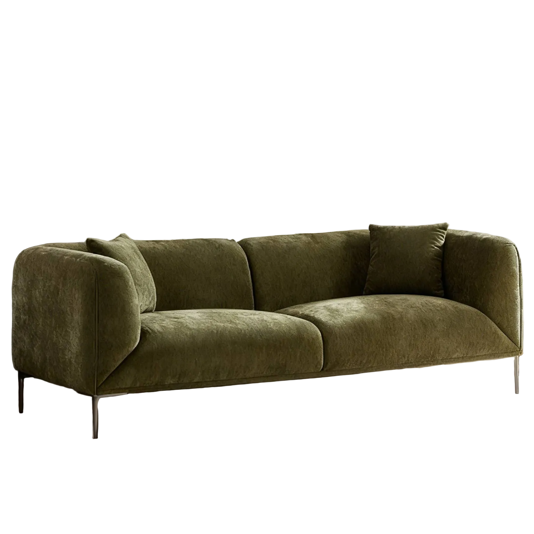 Portland 83" Modern Boucle Loveseat Sofa with Wood Legs
