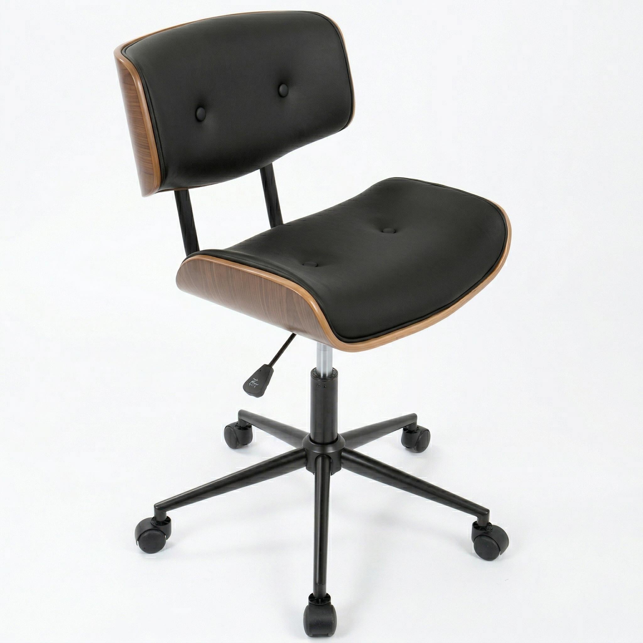 Aven Mid-Century Modern Swivel Office Chair with Adjustable Height