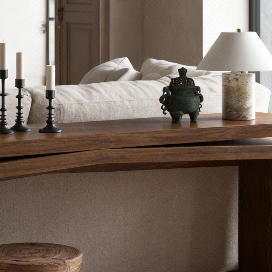 Elmway 65" Farmhouse Solid Wood Console Table